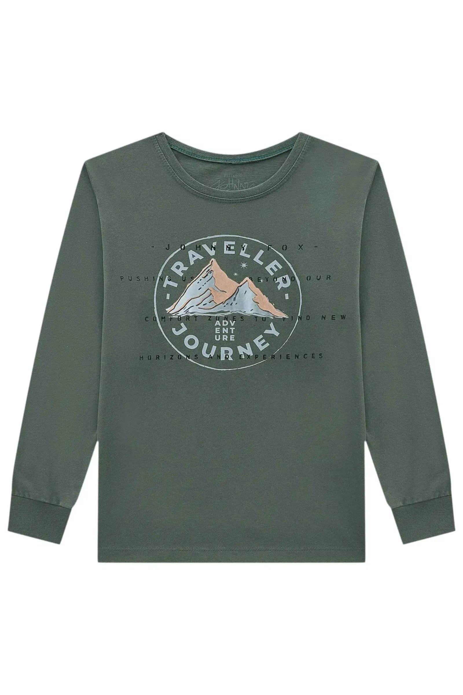 Camiseta em Meia Malha 92657 Johnny Fox Teen Menino