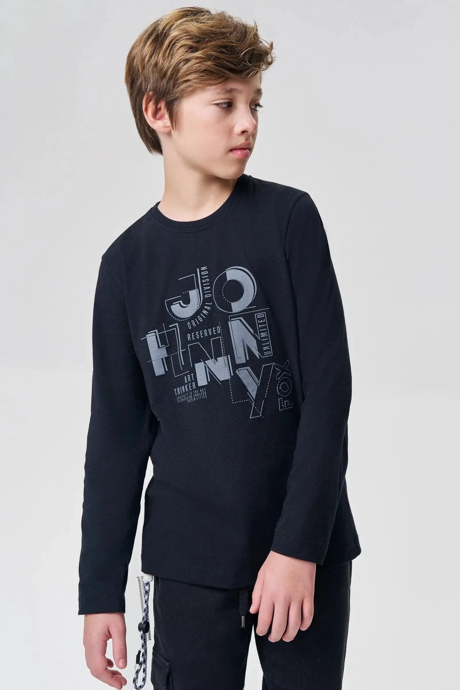 Camiseta em Meia Malha 92659 Johnny Fox Teen Menino