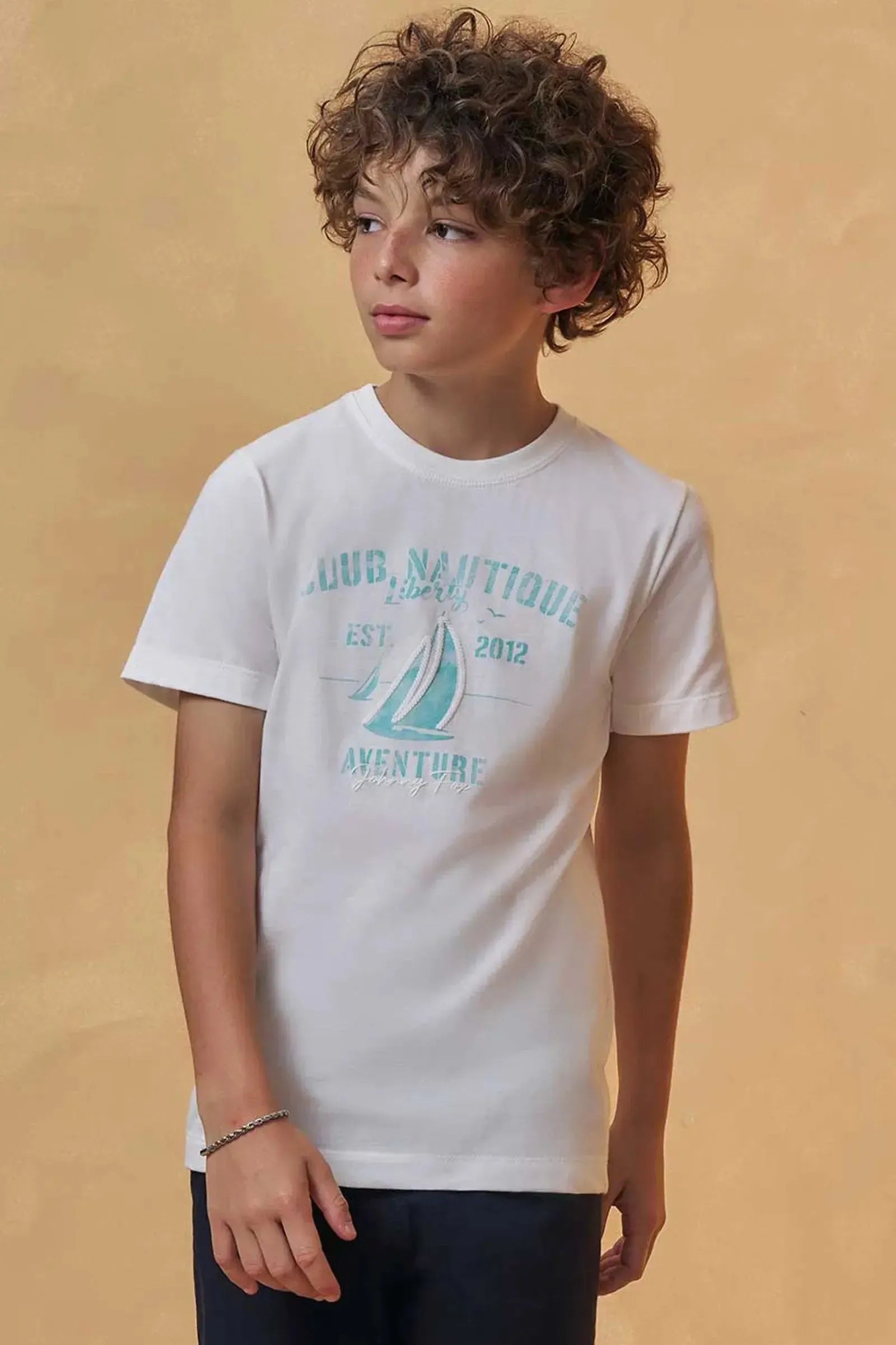 Camiseta em Meia Malha 93378 Johnny Fox Teen Menino