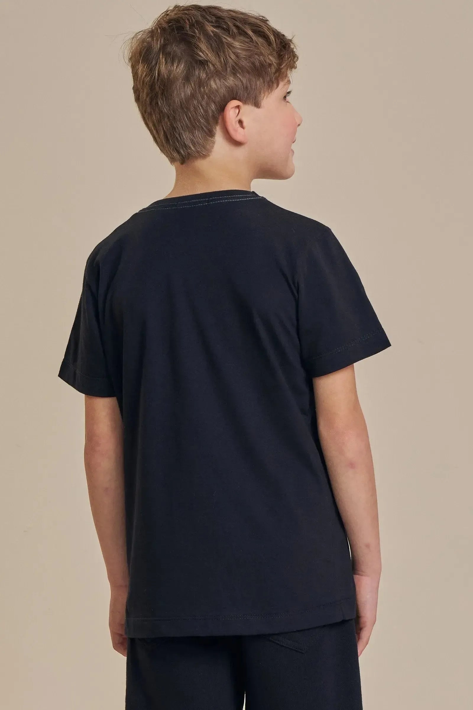 Camiseta em Meia Malha 93505 LucBoo Infantil Menino