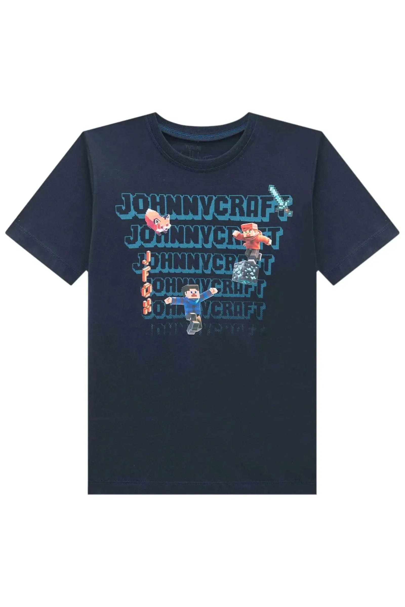 Camiseta em Meia Malha 93895 Johnny Fox Teen Menino