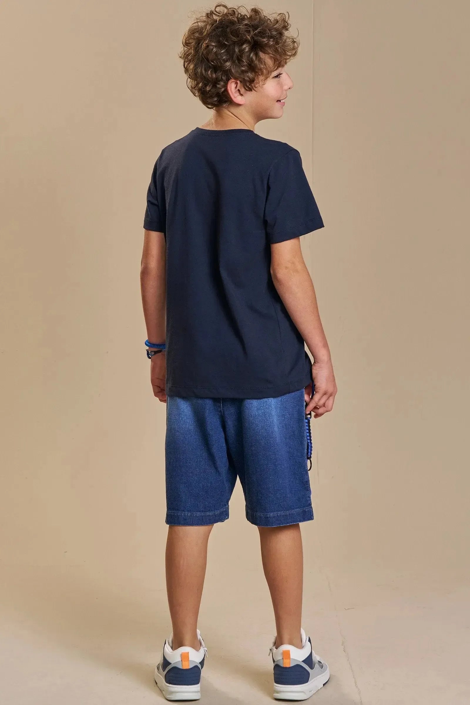 Camiseta em Meia Malha 93895 Johnny Fox Teen Menino