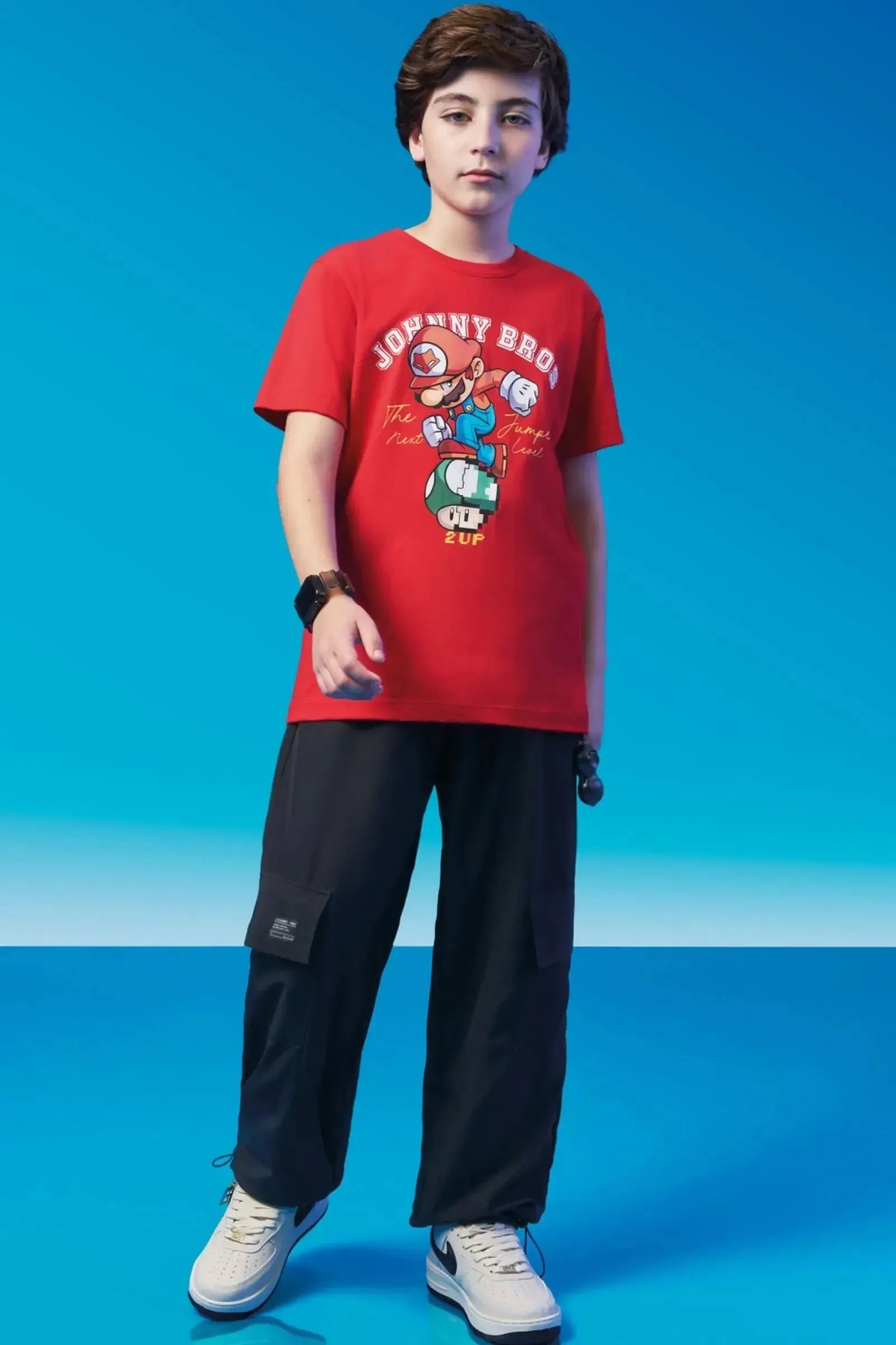 Camiseta em Meia Malha 94301 Johnny Fox Teen Menino