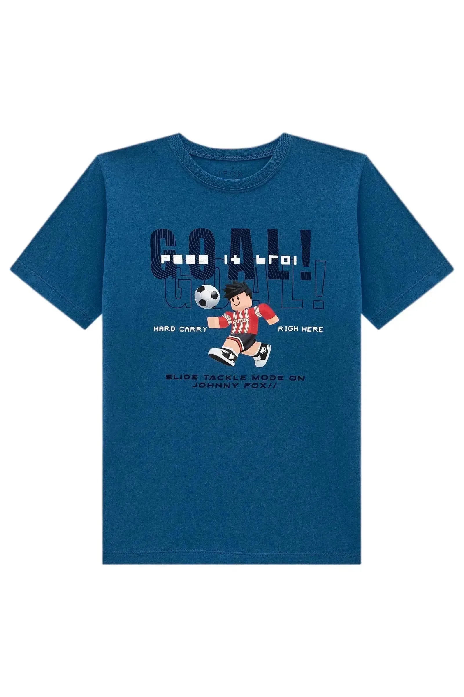 Camiseta em Meia Malha 94320 Johnny Fox Teen Menino