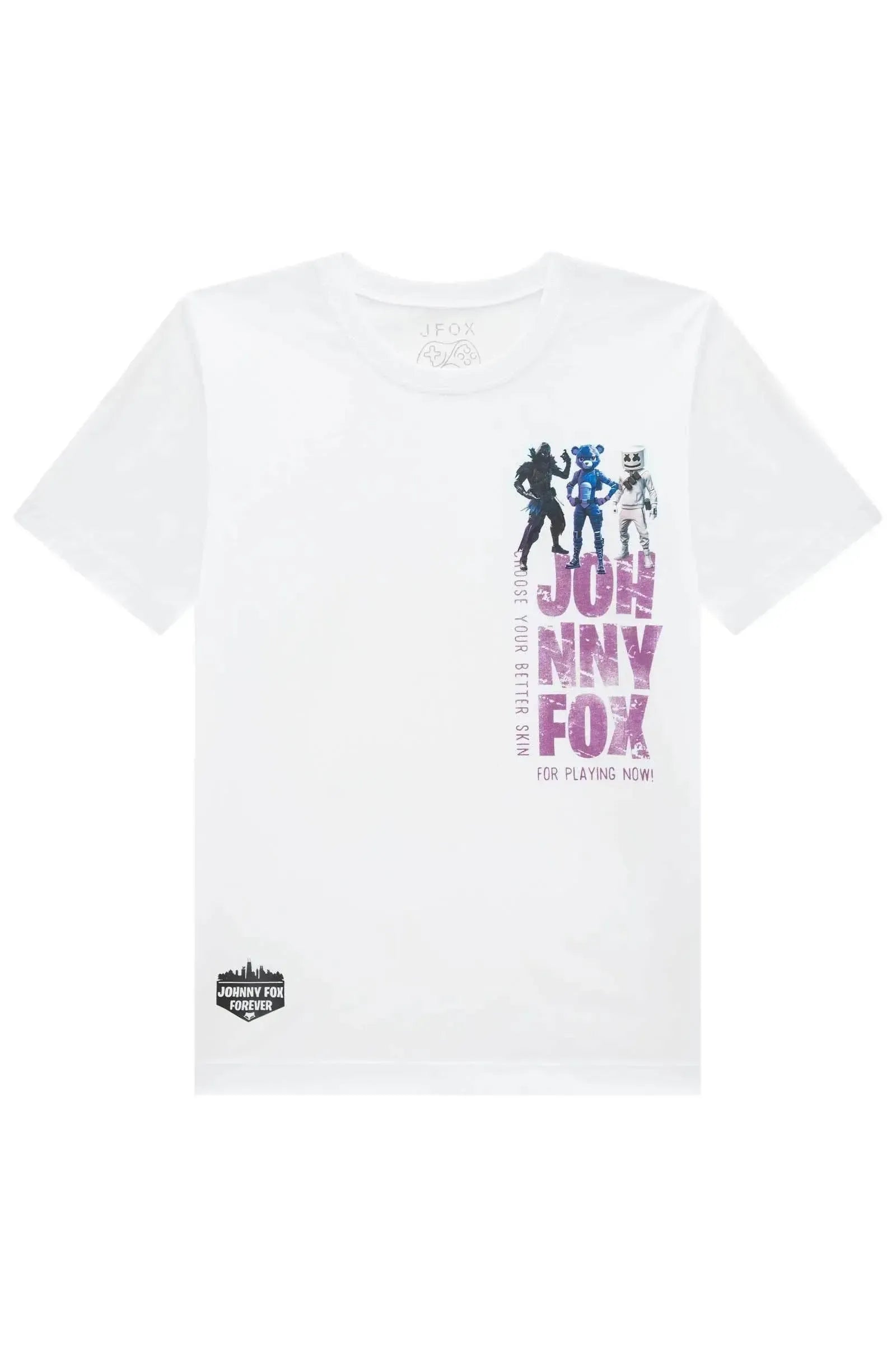 Camiseta em Meia Malha 94335 Johnny Fox Teen Menino