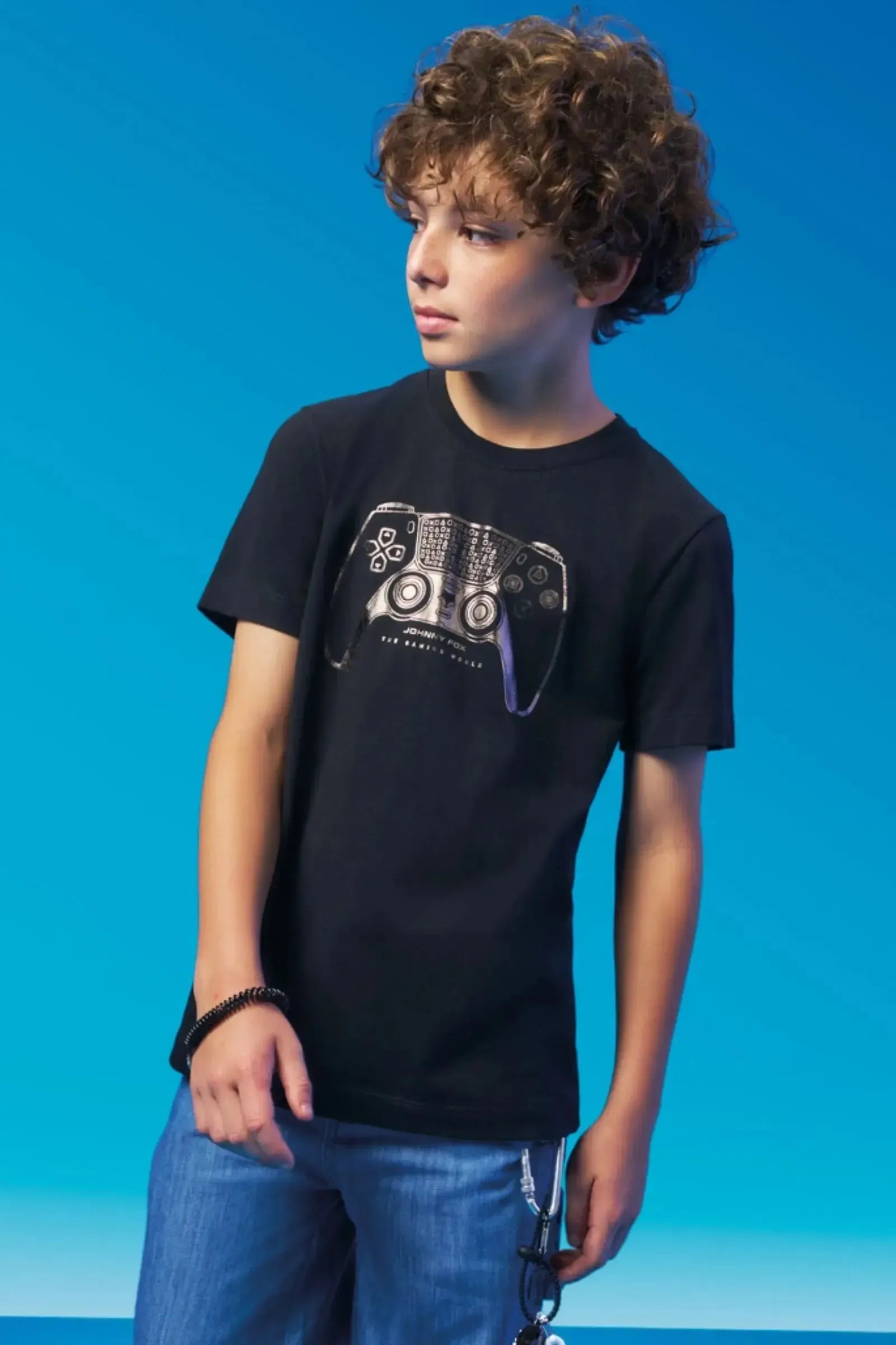 Camiseta em Meia Malha 94339 Johnny Fox Teen Menino