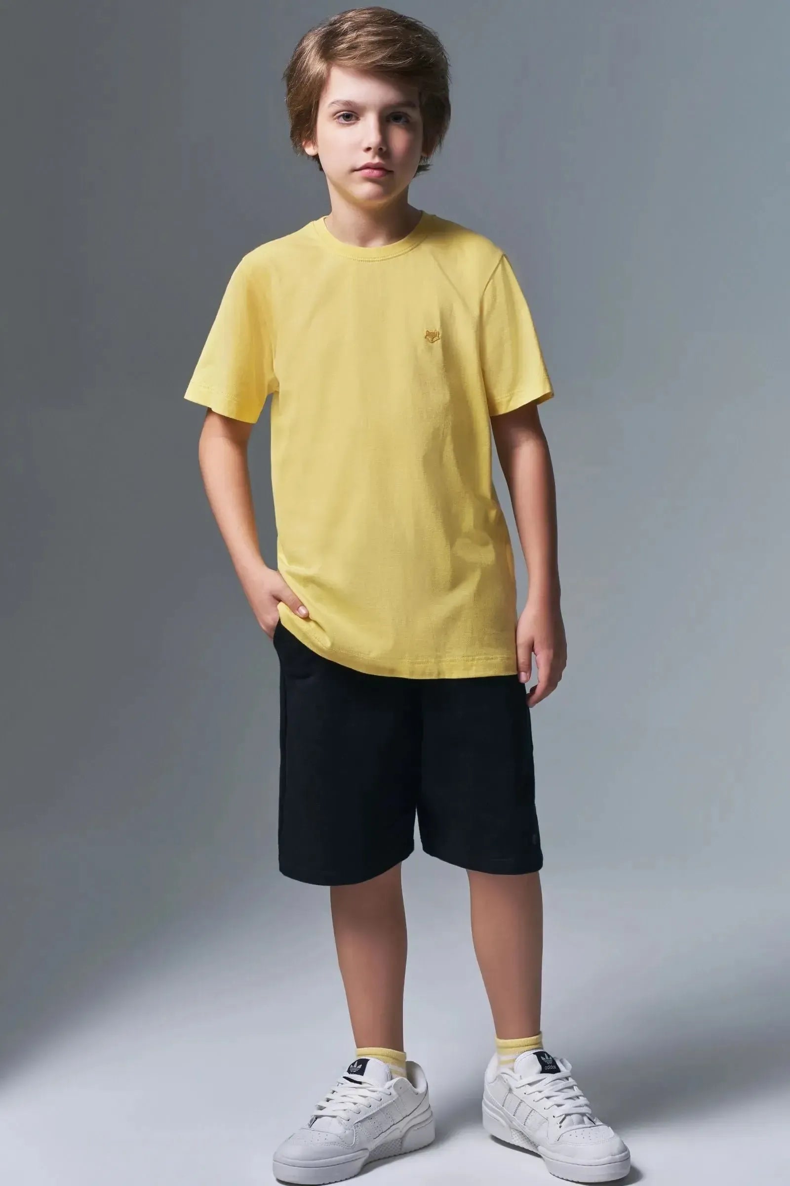 Camiseta em Meia Malha 94464 Johnny Fox Teen Menino