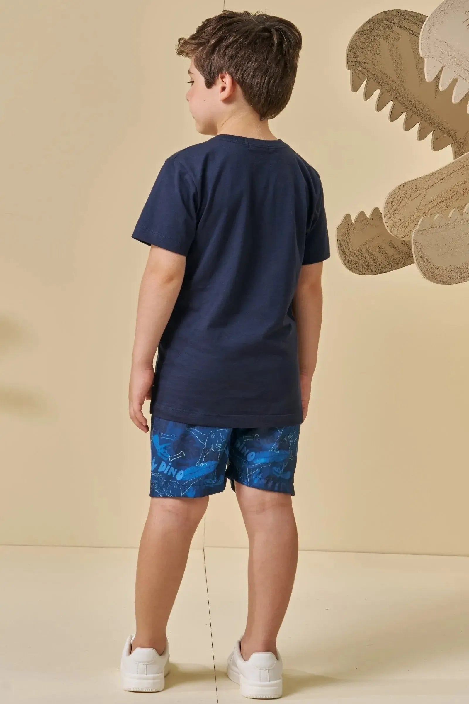 Camiseta em Meia Malha 94776 LucBoo Infantil Menino