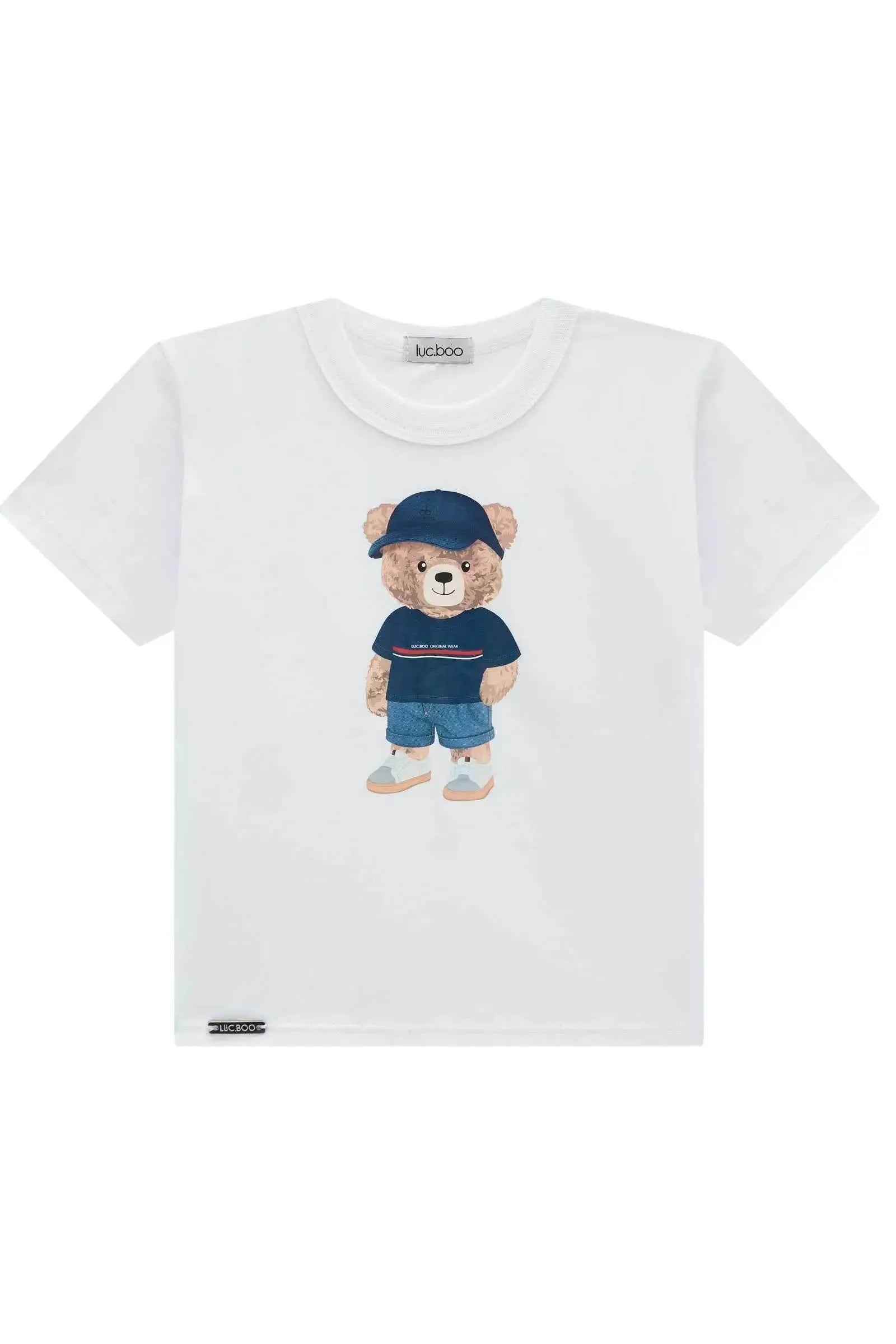 Camiseta em Meia Malha 95354 LucBoo Infantil Menino