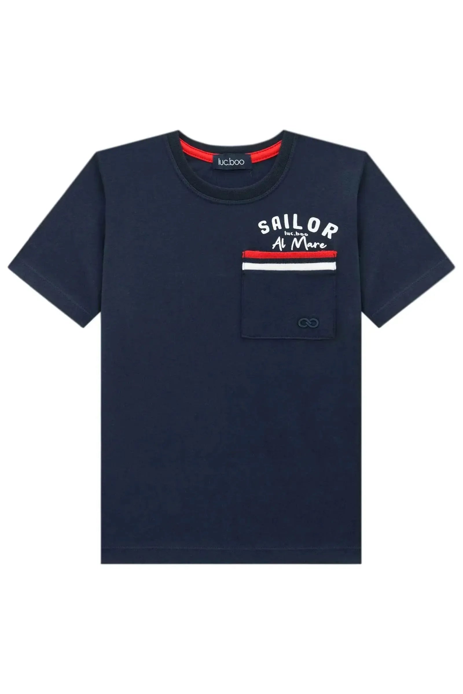 Camiseta em Meia Malha 95399 LucBoo Infantil Menino