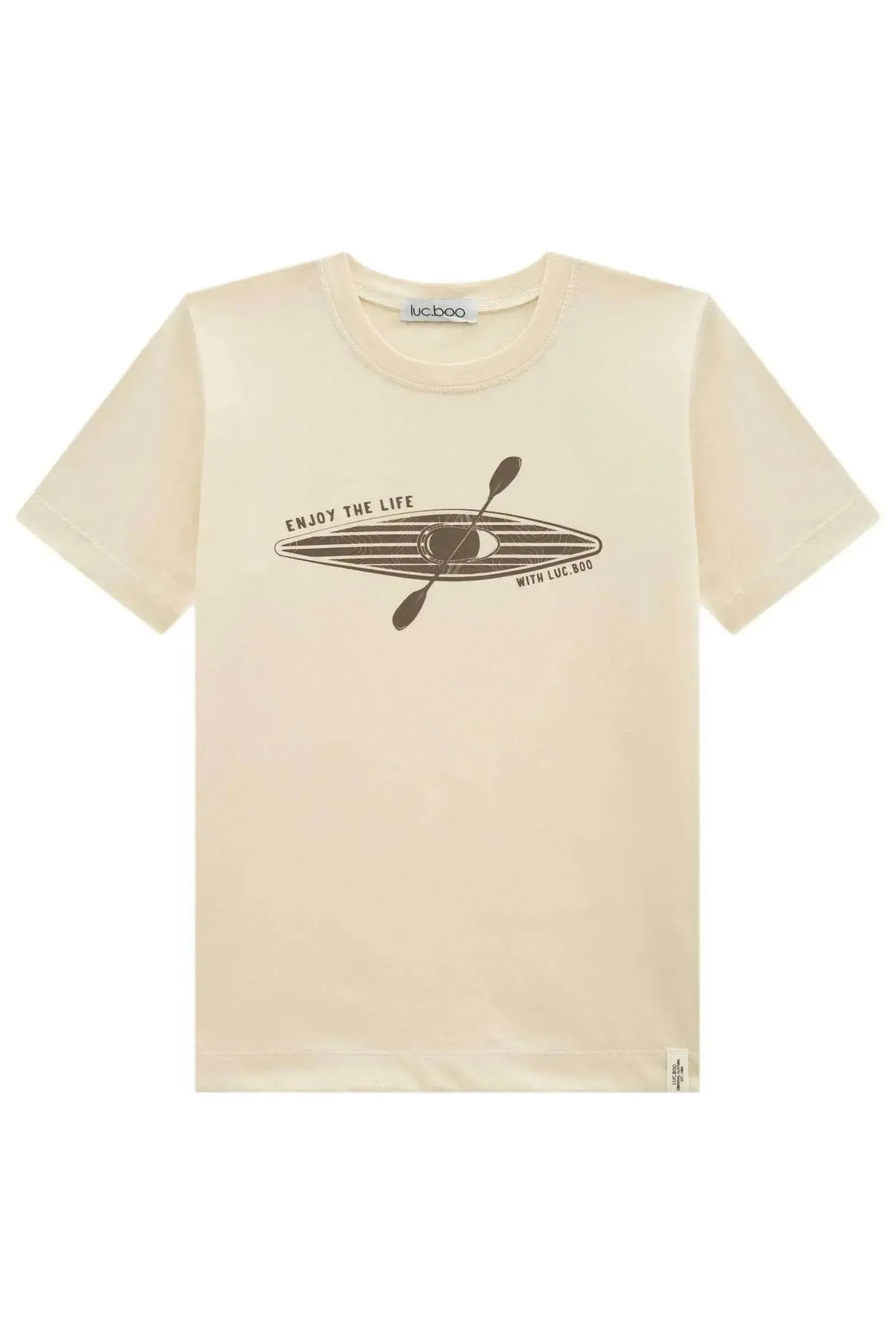 Camiseta em Meia Malha 95647 LucBoo Infantil Menino