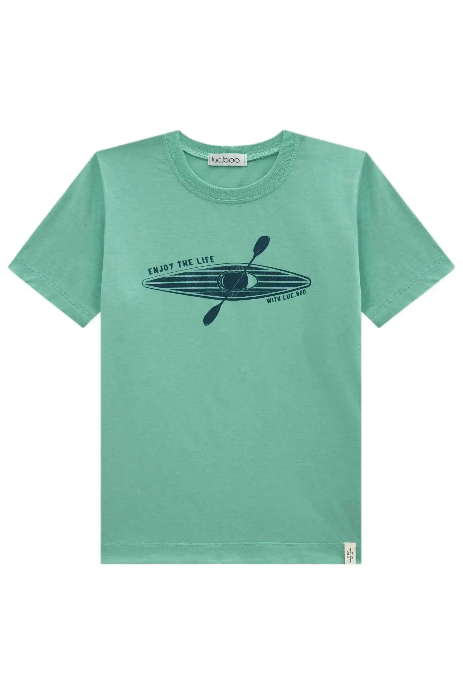 Camiseta em Meia Malha 95647 LucBoo Infantil Menino