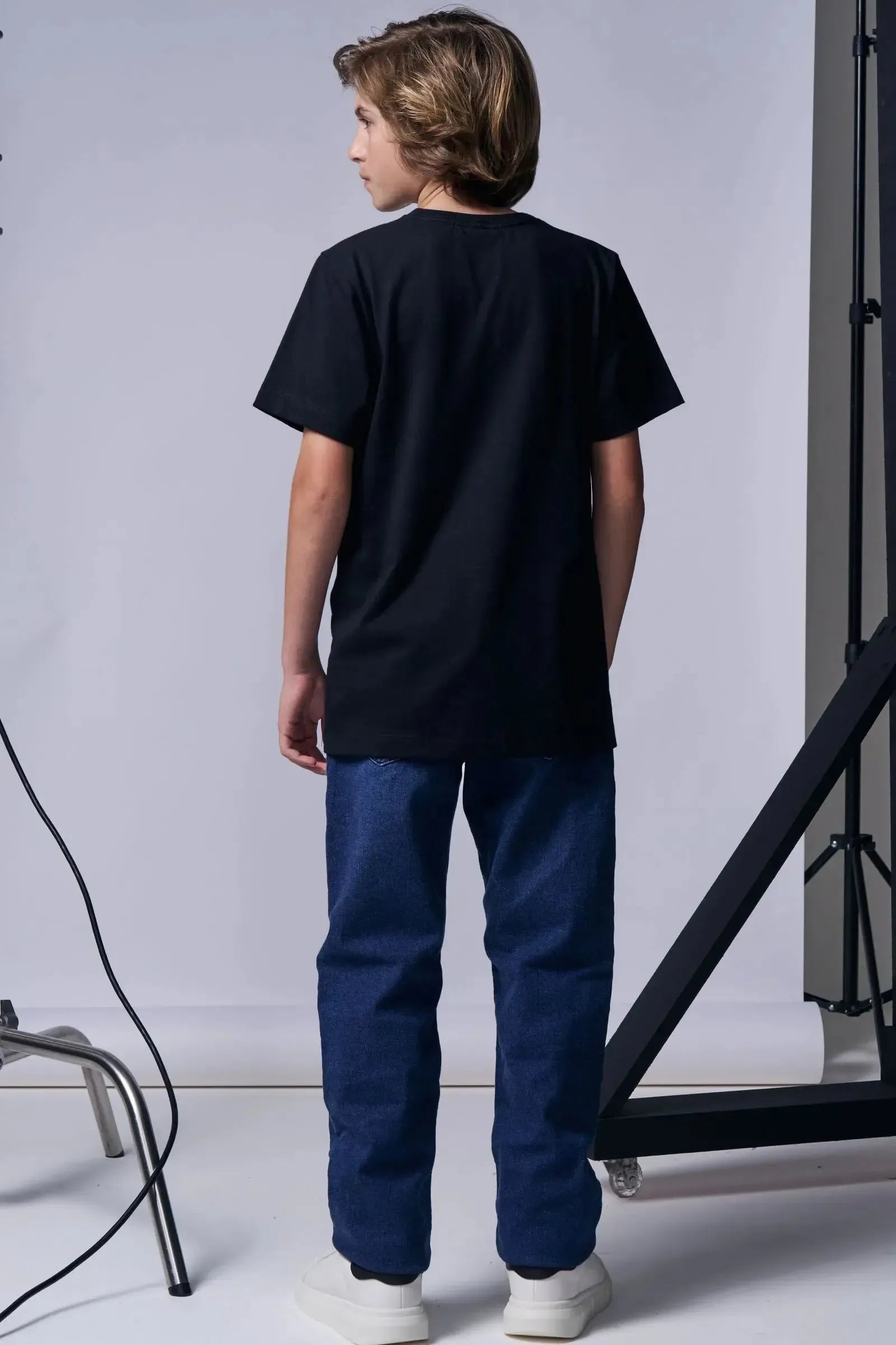 Camiseta em Meia Malha 96012 Johnny Fox Teen Menino