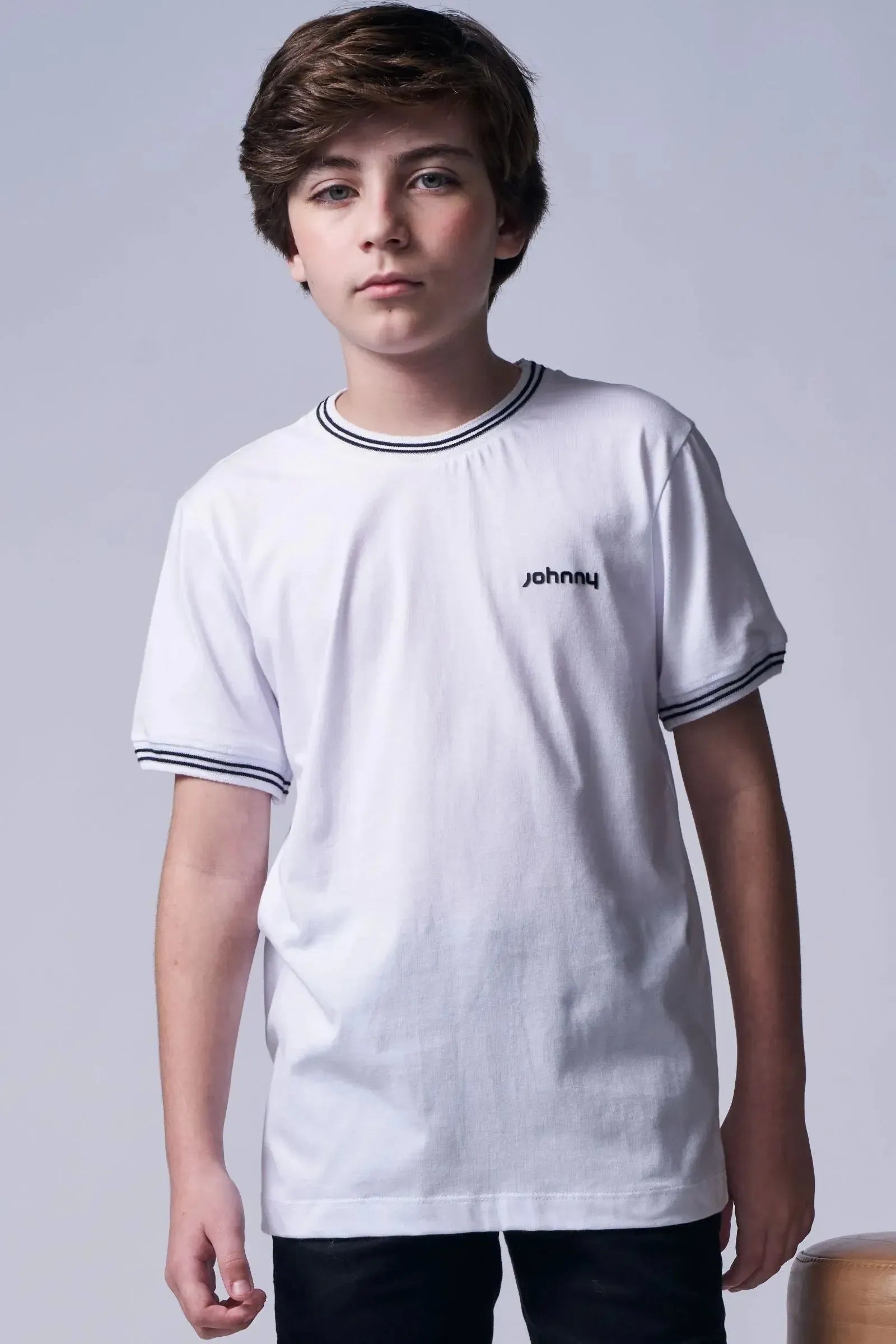 Camiseta em Meia Malha 96030 Johnny Fox Teen Menino