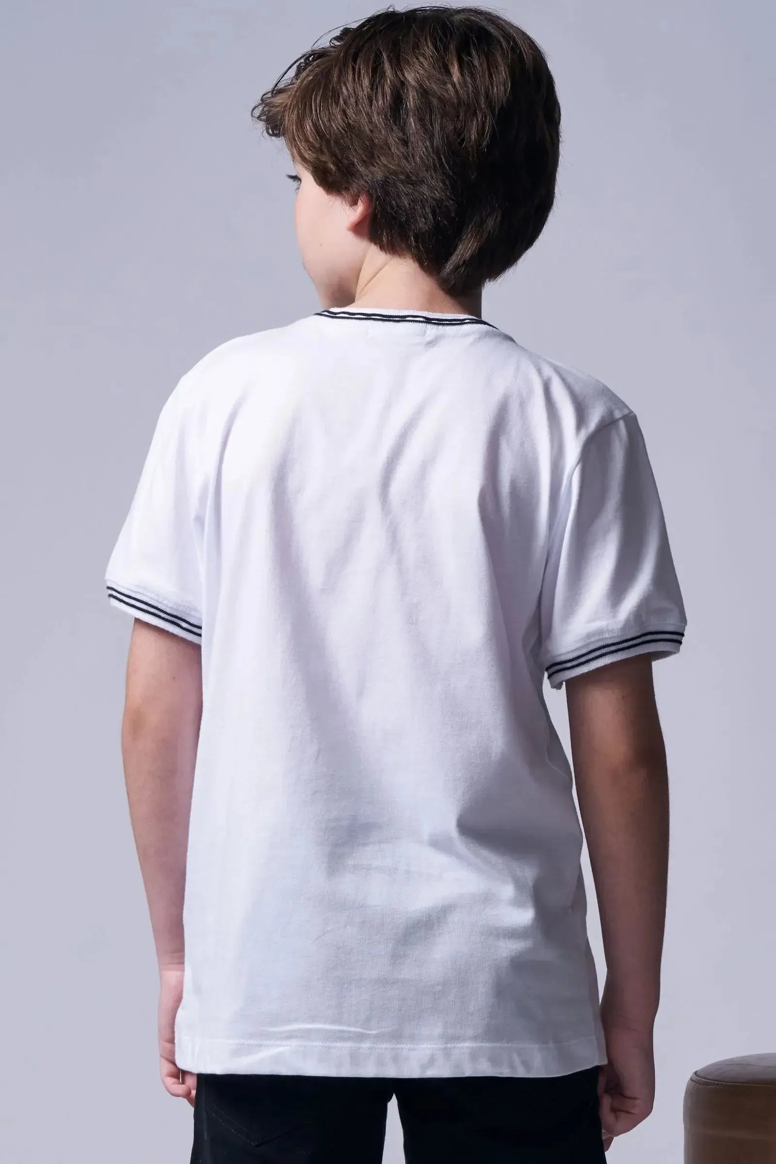 Camiseta em Meia Malha 96030 Johnny Fox Teen Menino