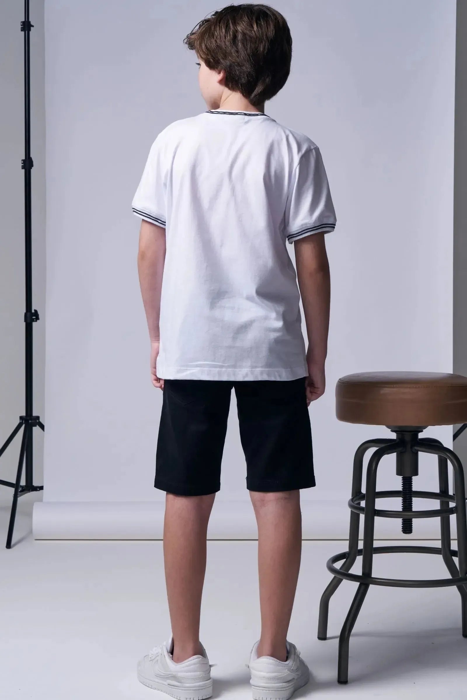 Camiseta em Meia Malha 96030 Johnny Fox Teen Menino