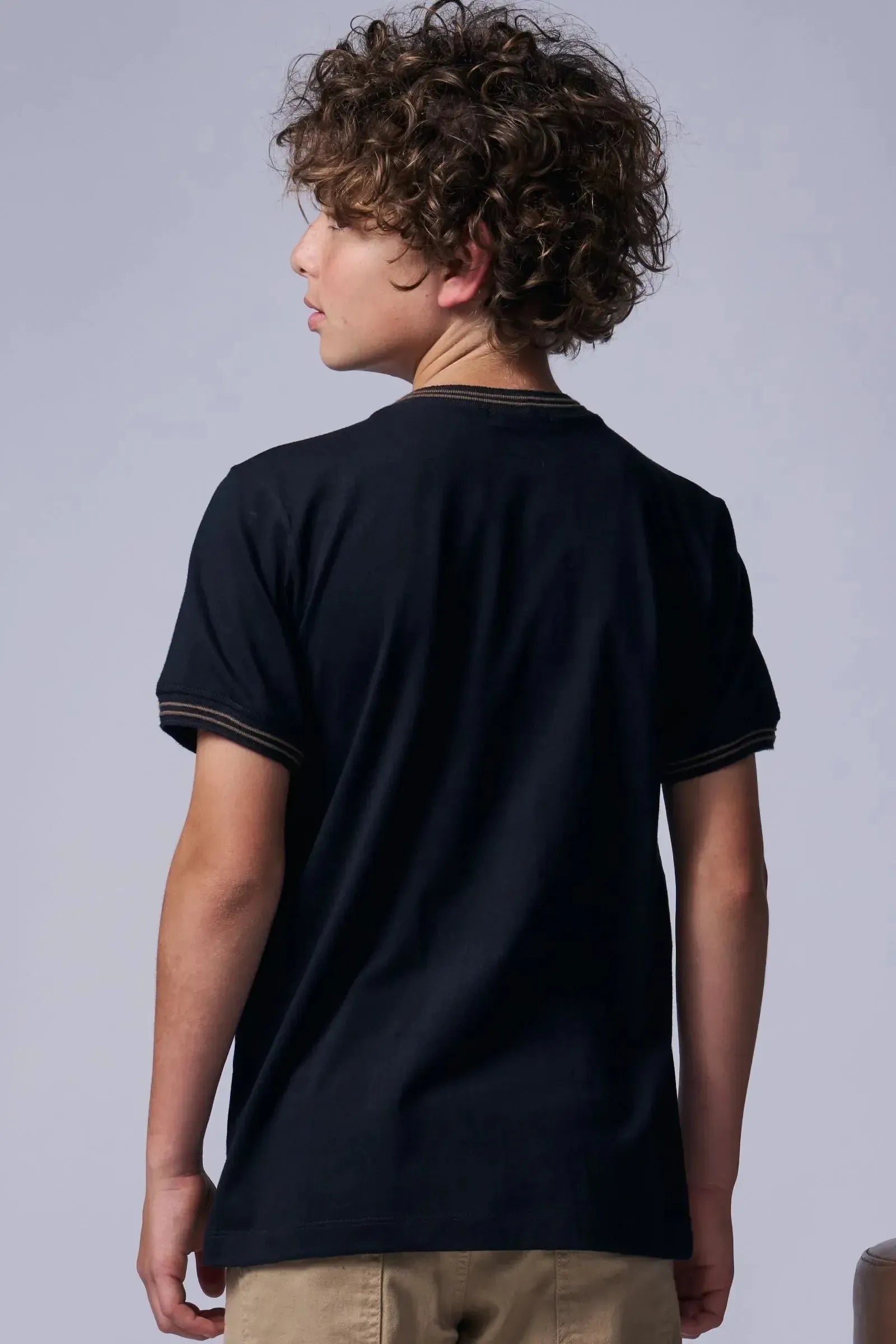 Camiseta em Meia Malha 96030 Johnny Fox Teen Menino
