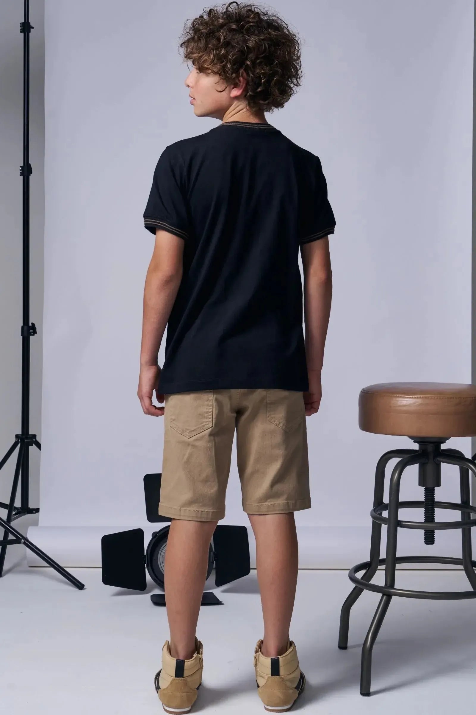 Camiseta em Meia Malha 96030 Johnny Fox Teen Menino