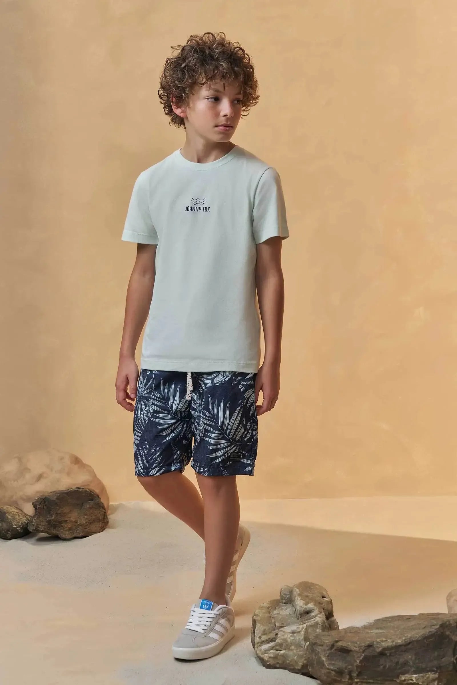 Camiseta em Meia Malha 96391 Johnny Fox Teen Menino