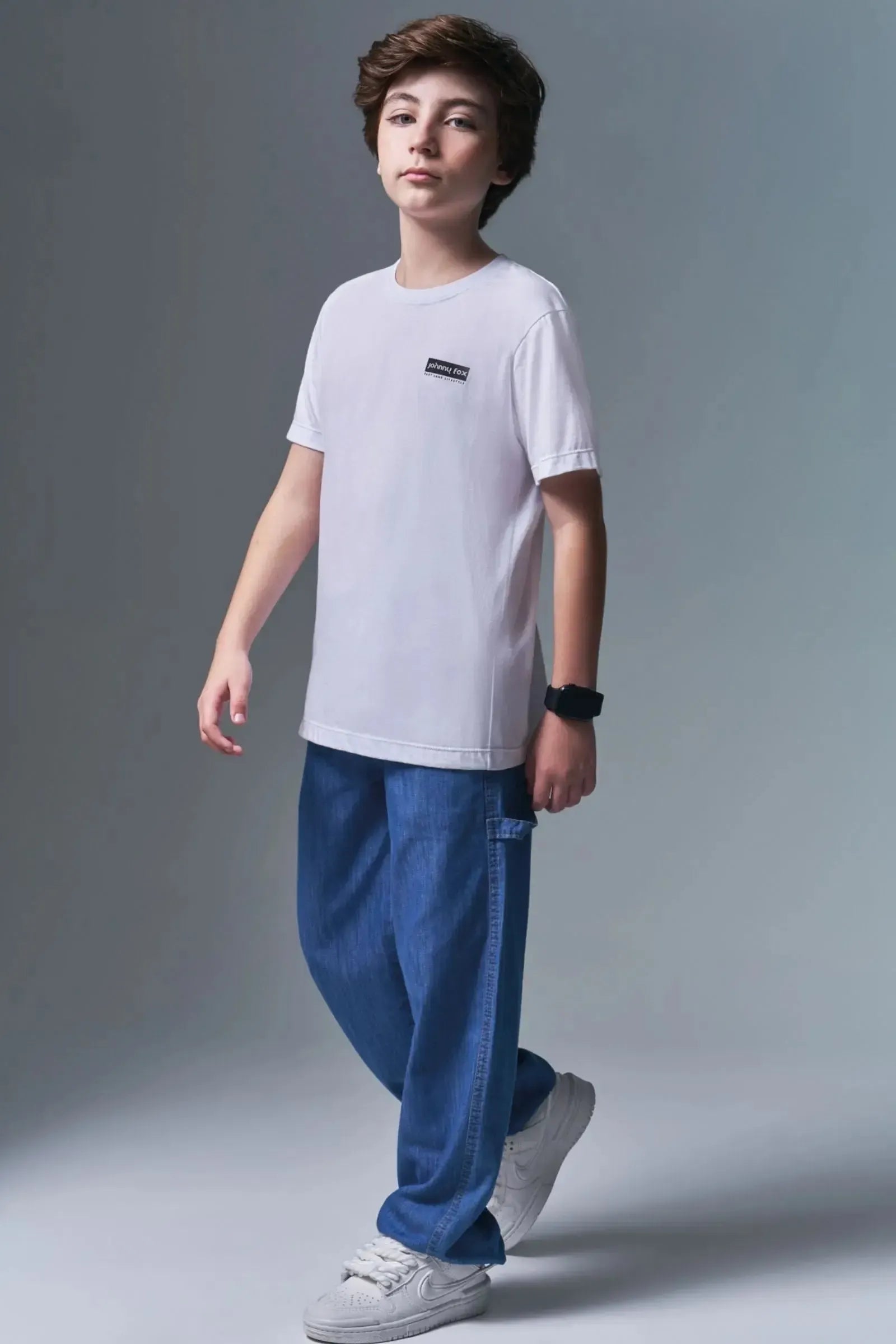 Camiseta em Meia Malha 96623 Johnny Fox Teen Menino