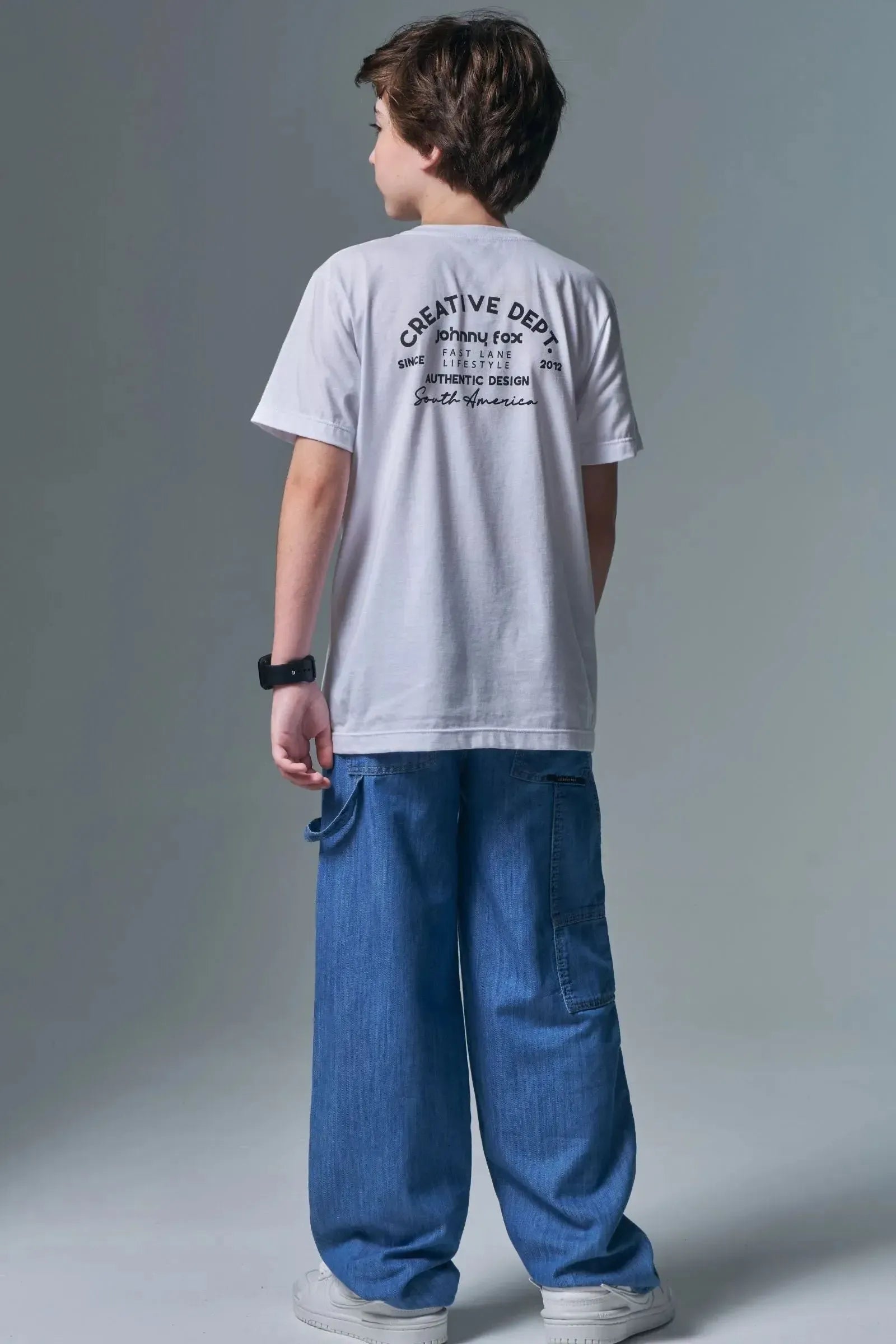 Camiseta em Meia Malha 96623 Johnny Fox Teen Menino