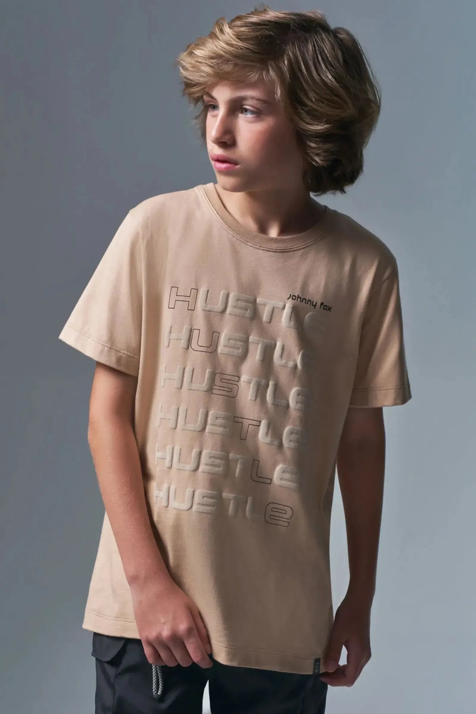 Camiseta em Meia Malha 96637 Johnny Fox Teen Menino
