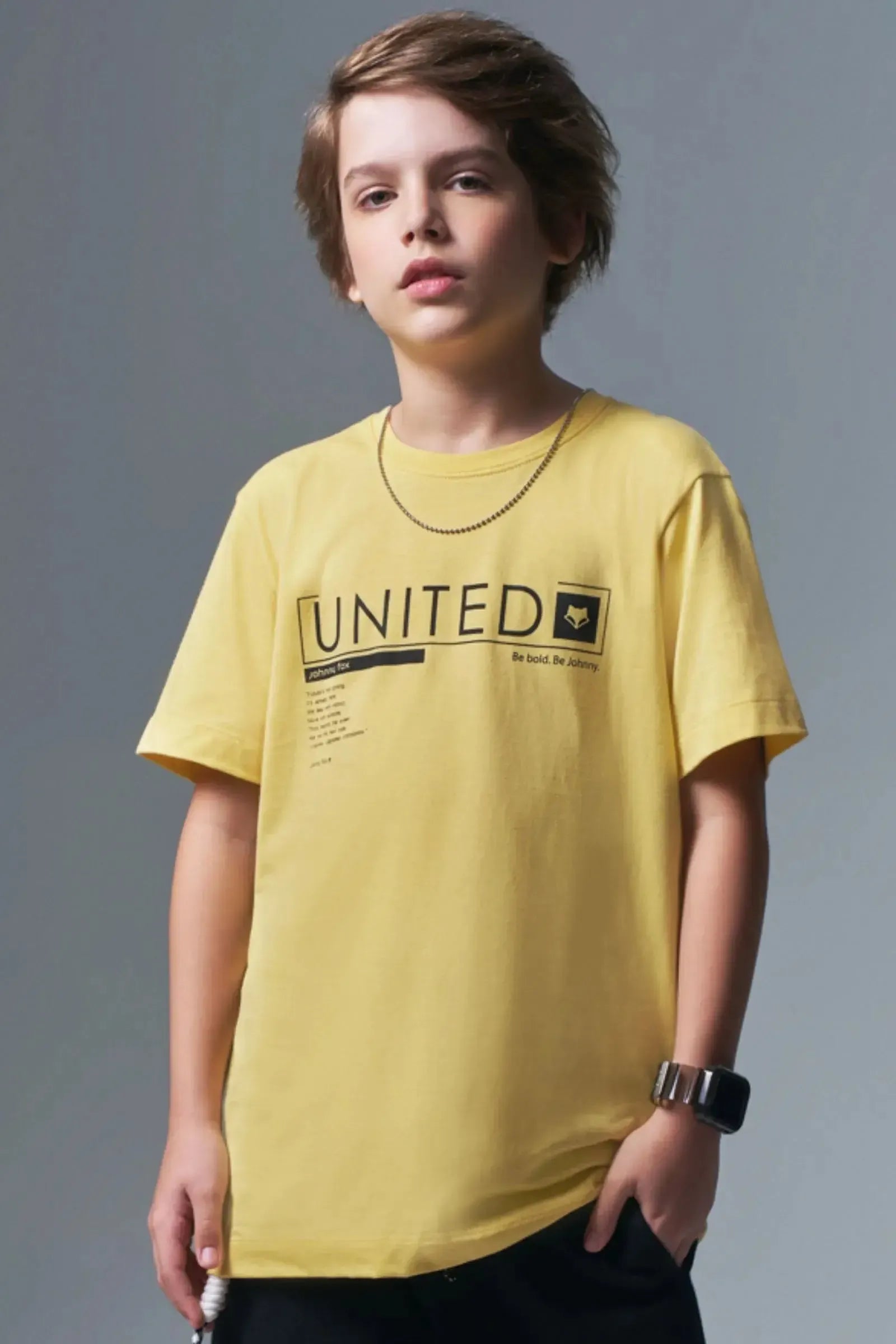 Camiseta em Meia Malha 96642 Johnny Fox Teen Menino