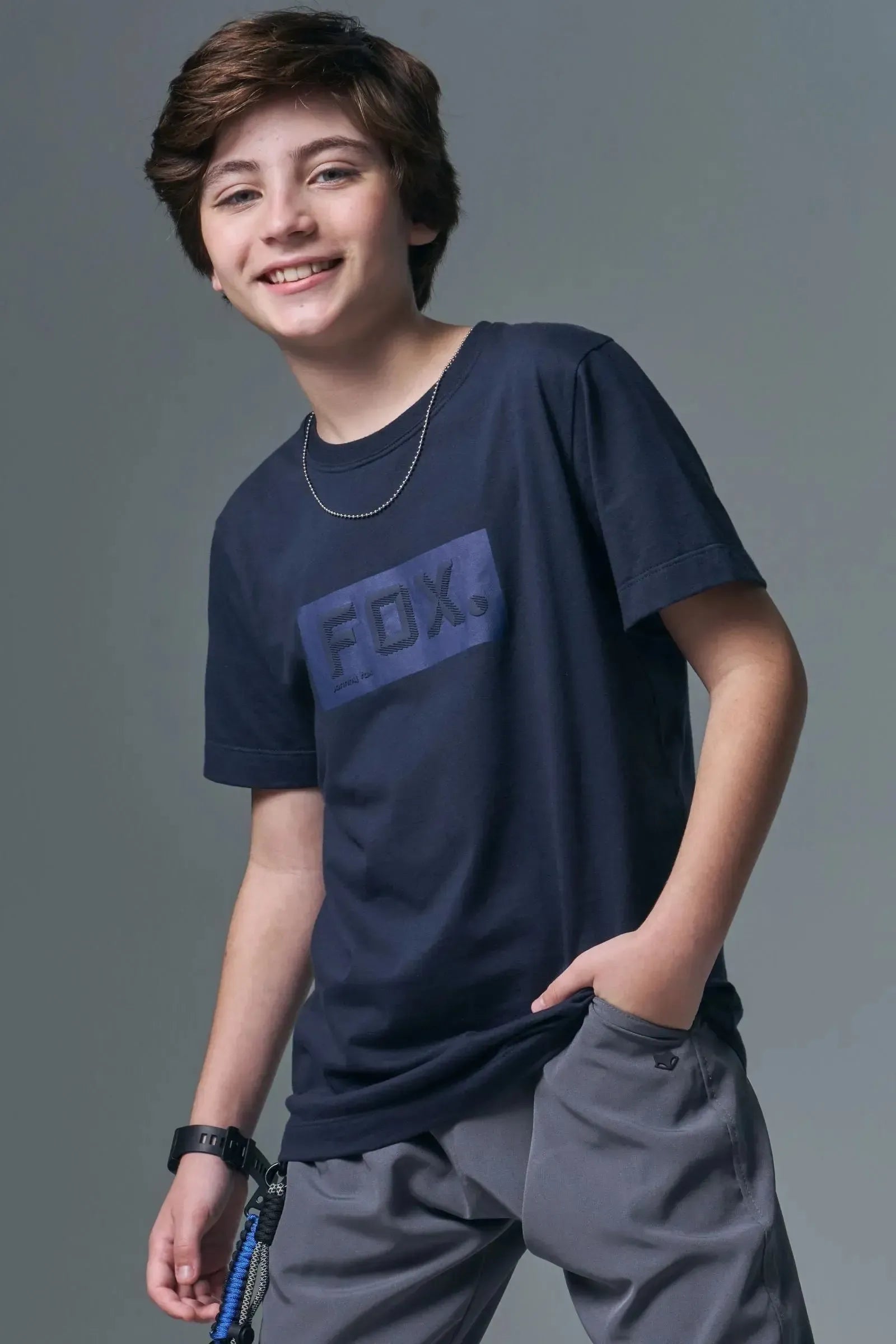 Camiseta em Meia Malha 96660 Johnny Fox Teen Menino
