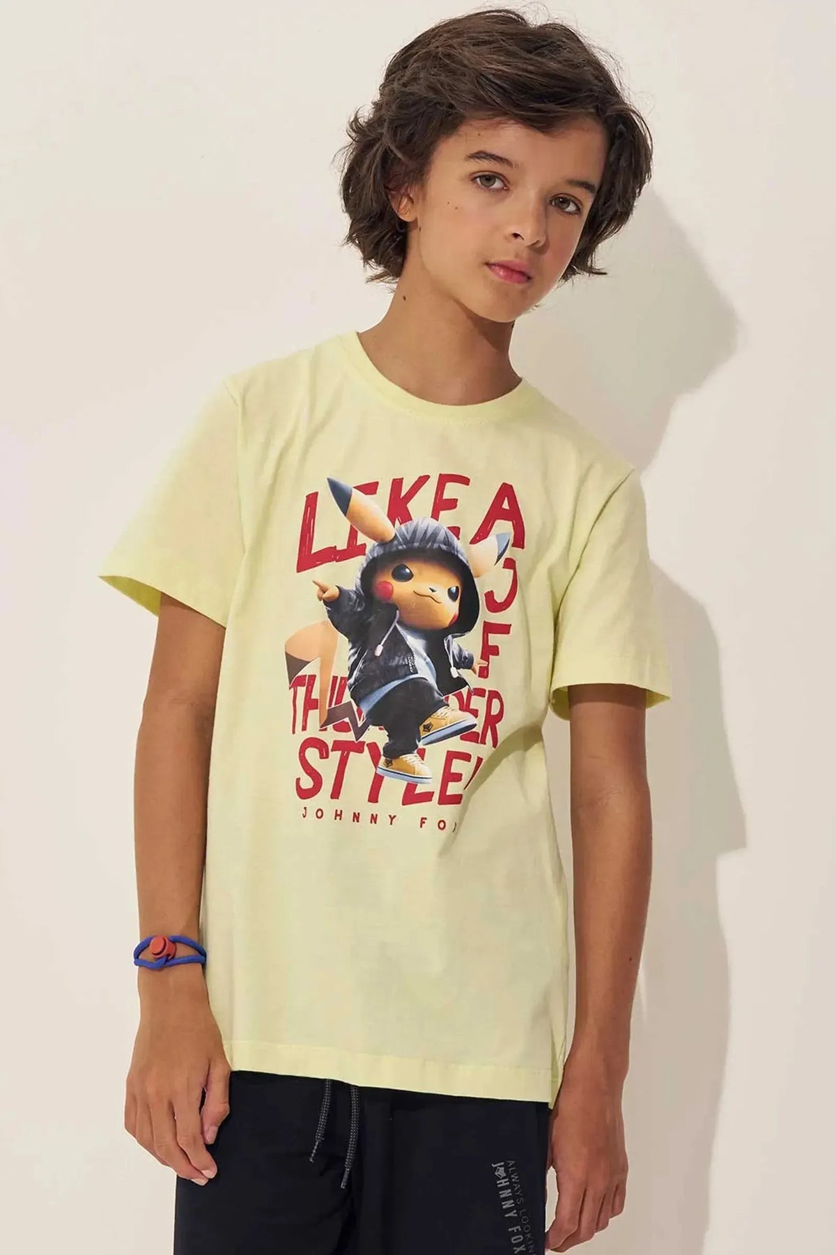 Camiseta em Meia Malha 97559 Johnny Fox Teen Menino