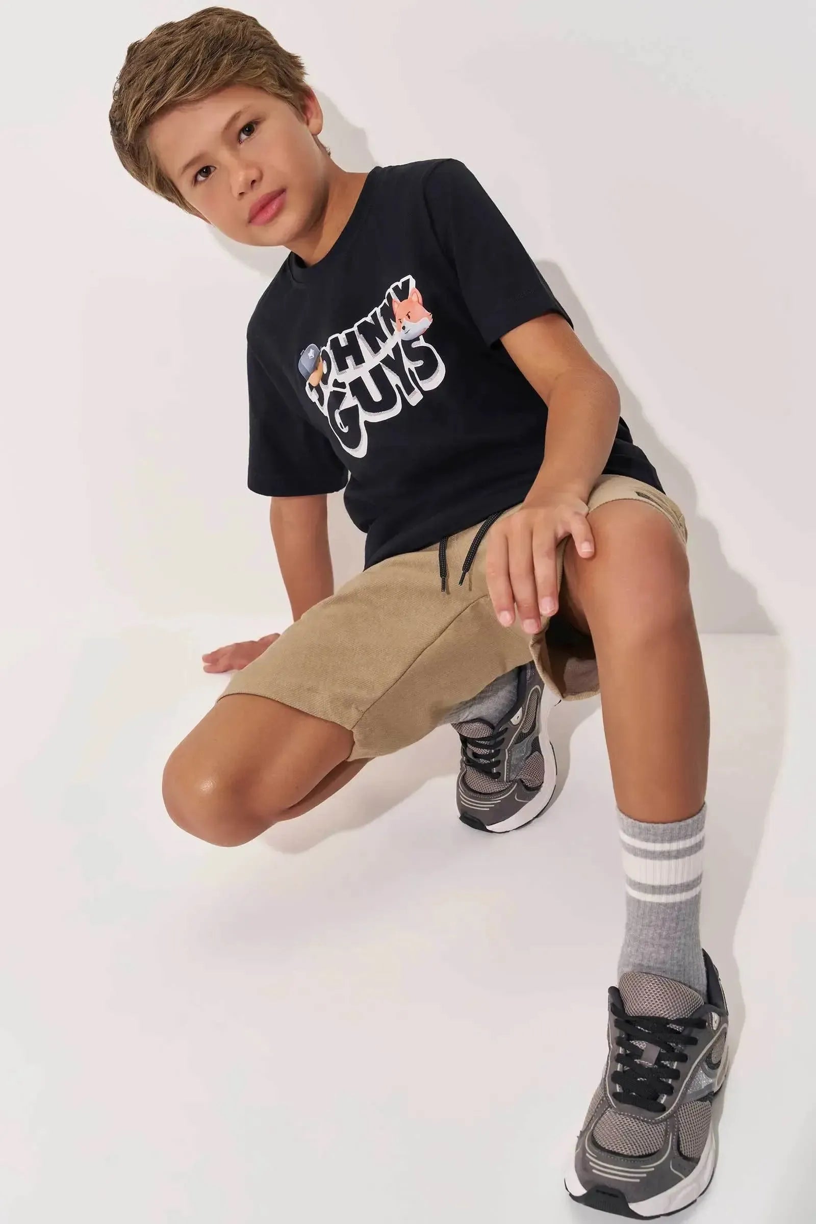 Camiseta em Meia Malha 97560 Johnny Fox Teen Menino