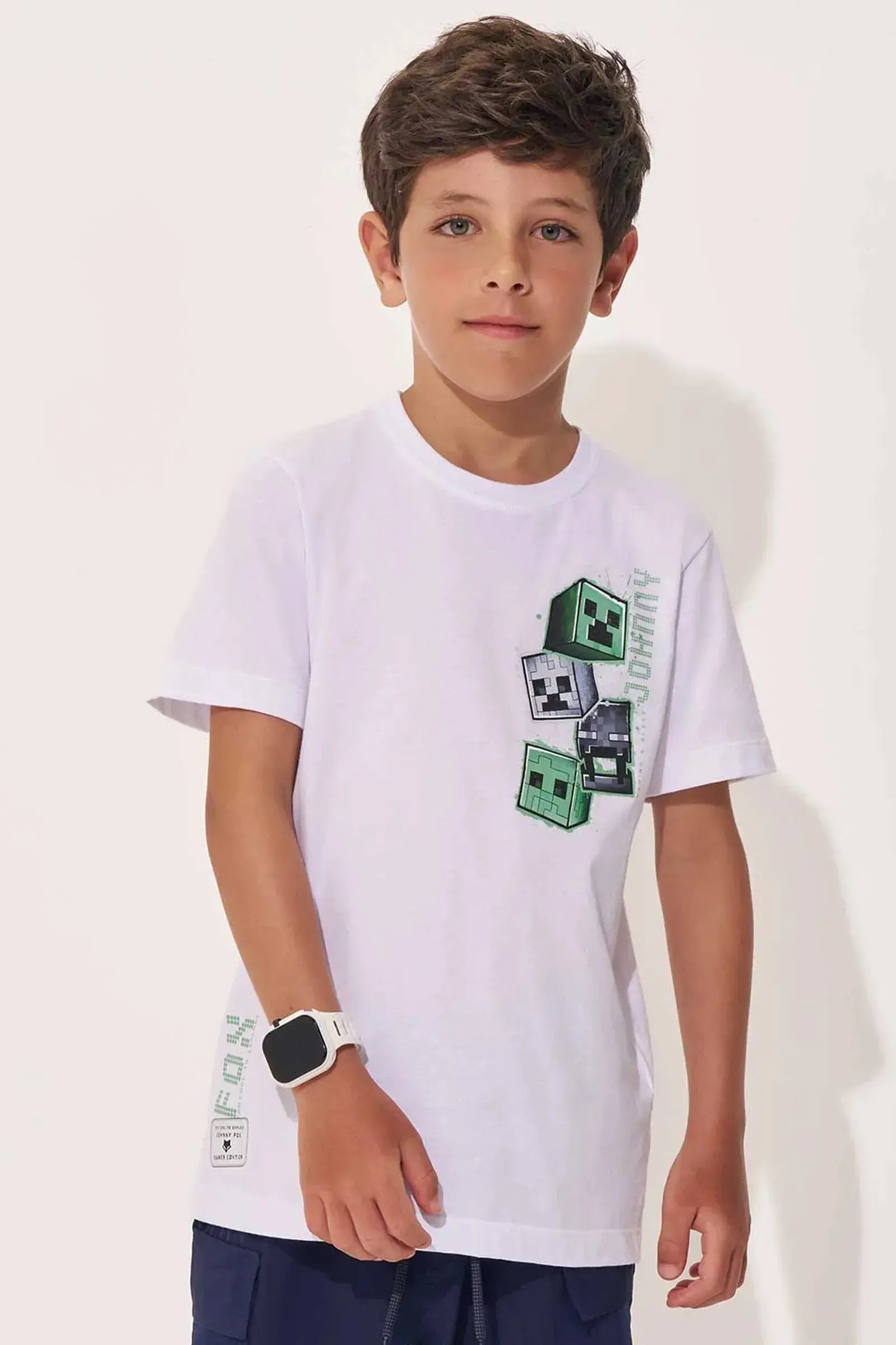 Camiseta em Meia Malha 97563 Johnny Fox Teen Menino
