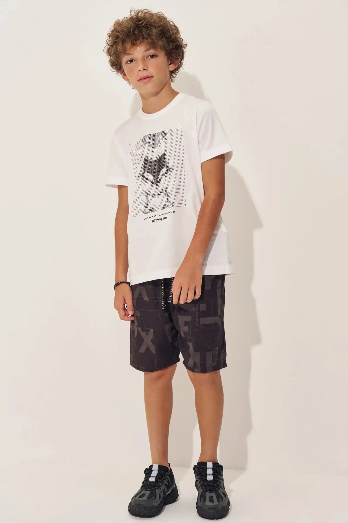 Camiseta em Meia Malha 97792 Johnny Fox Teen Menino