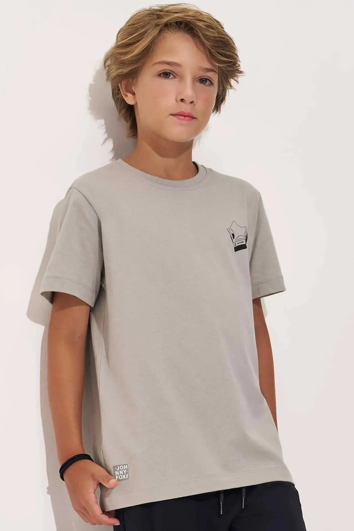 Camiseta em Meia Malha 97805 Johnny Fox Teen Menino