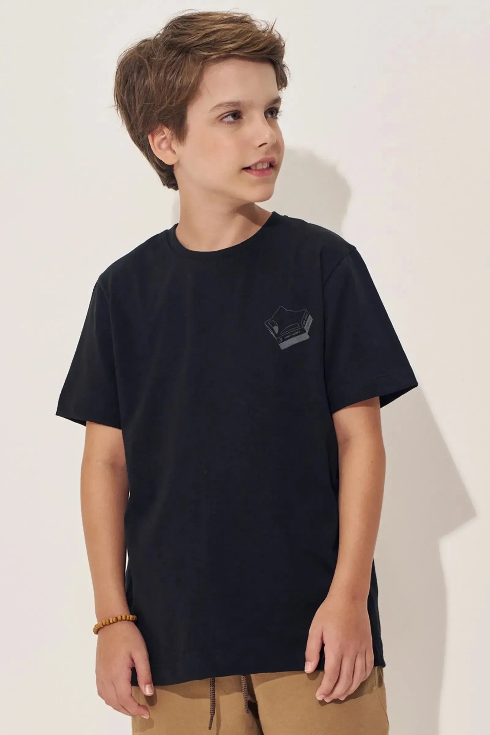 Camiseta em Meia Malha 97805 Johnny Fox Teen Menino
