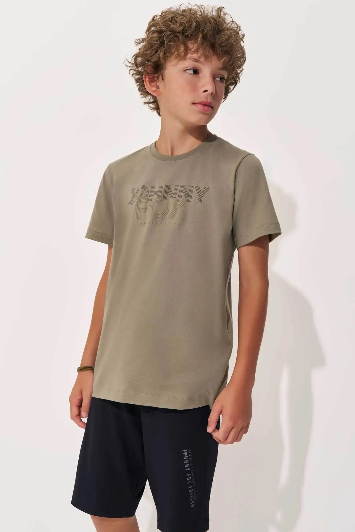 Camiseta em Meia Malha 97806 Johnny Fox Teen Menino