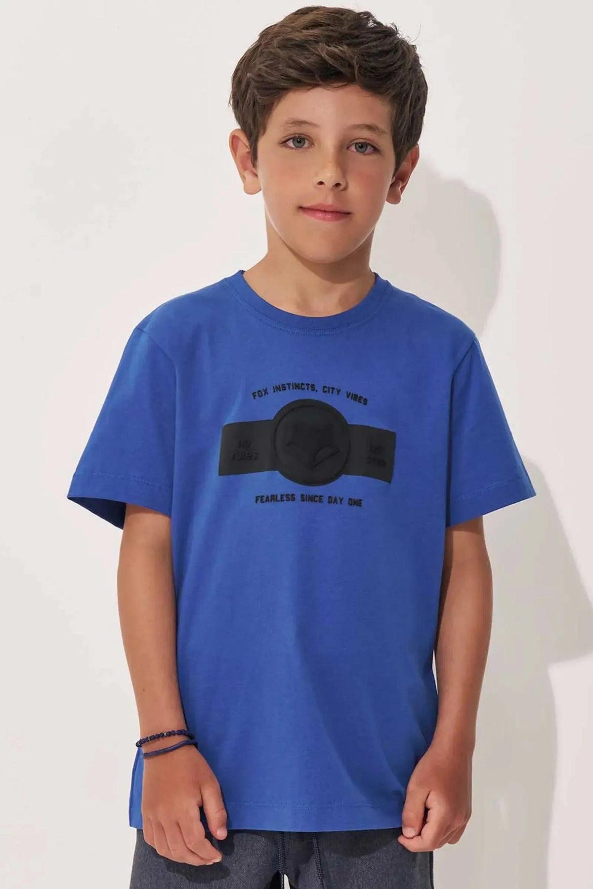 Camiseta em Meia Malha 97807 Johnny Fox Teen Menino