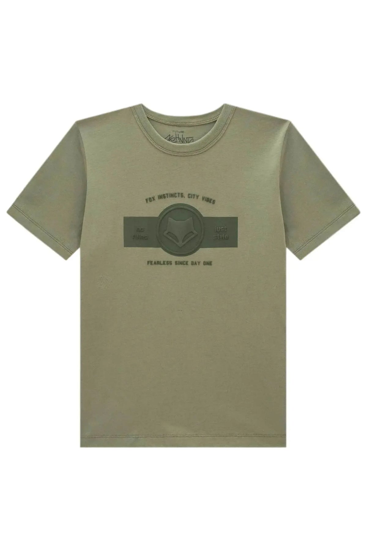 Camiseta em Meia Malha 97807 Johnny Fox Teen Menino