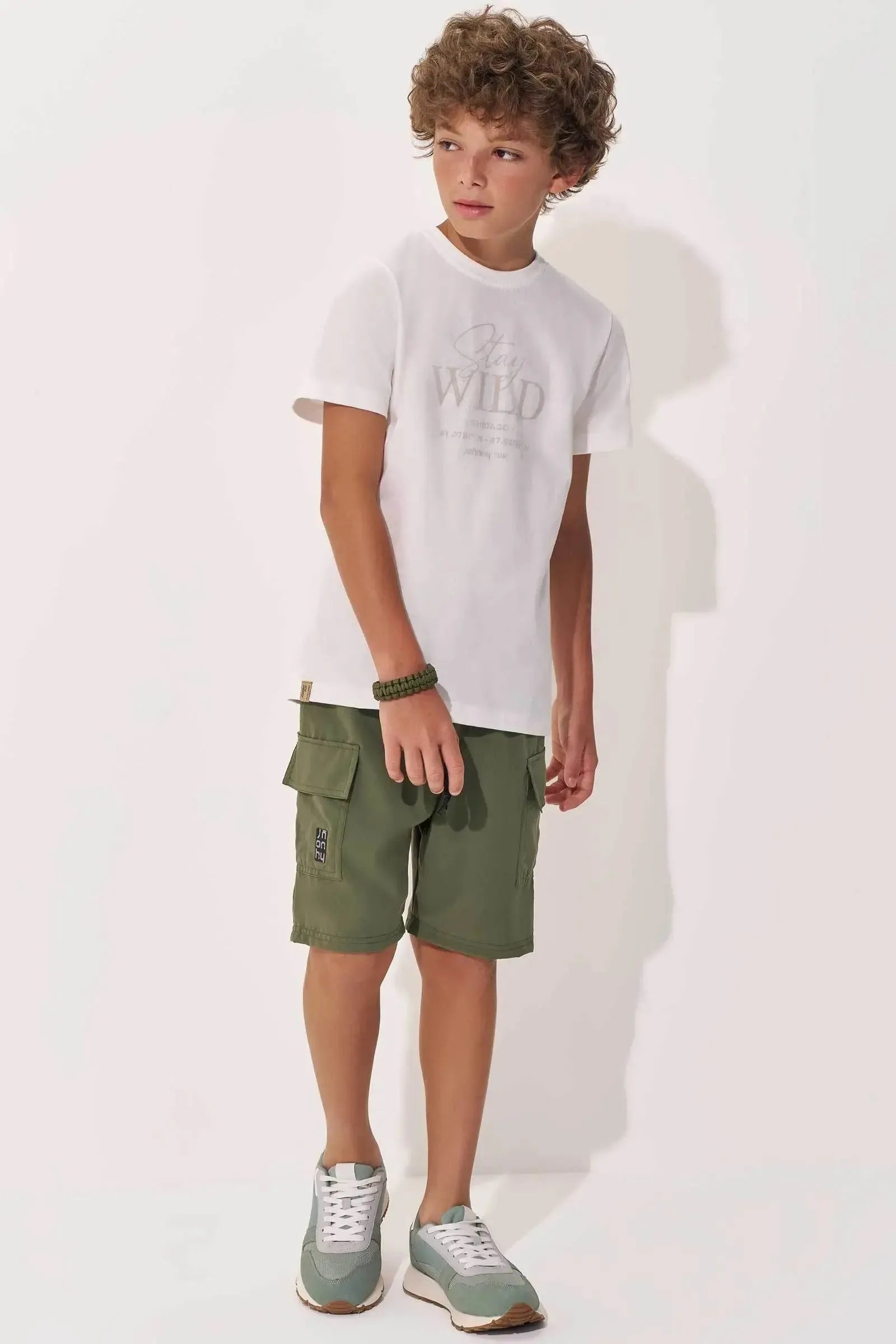 Camiseta em Meia Malha 97808 Johnny Fox Teen Menino