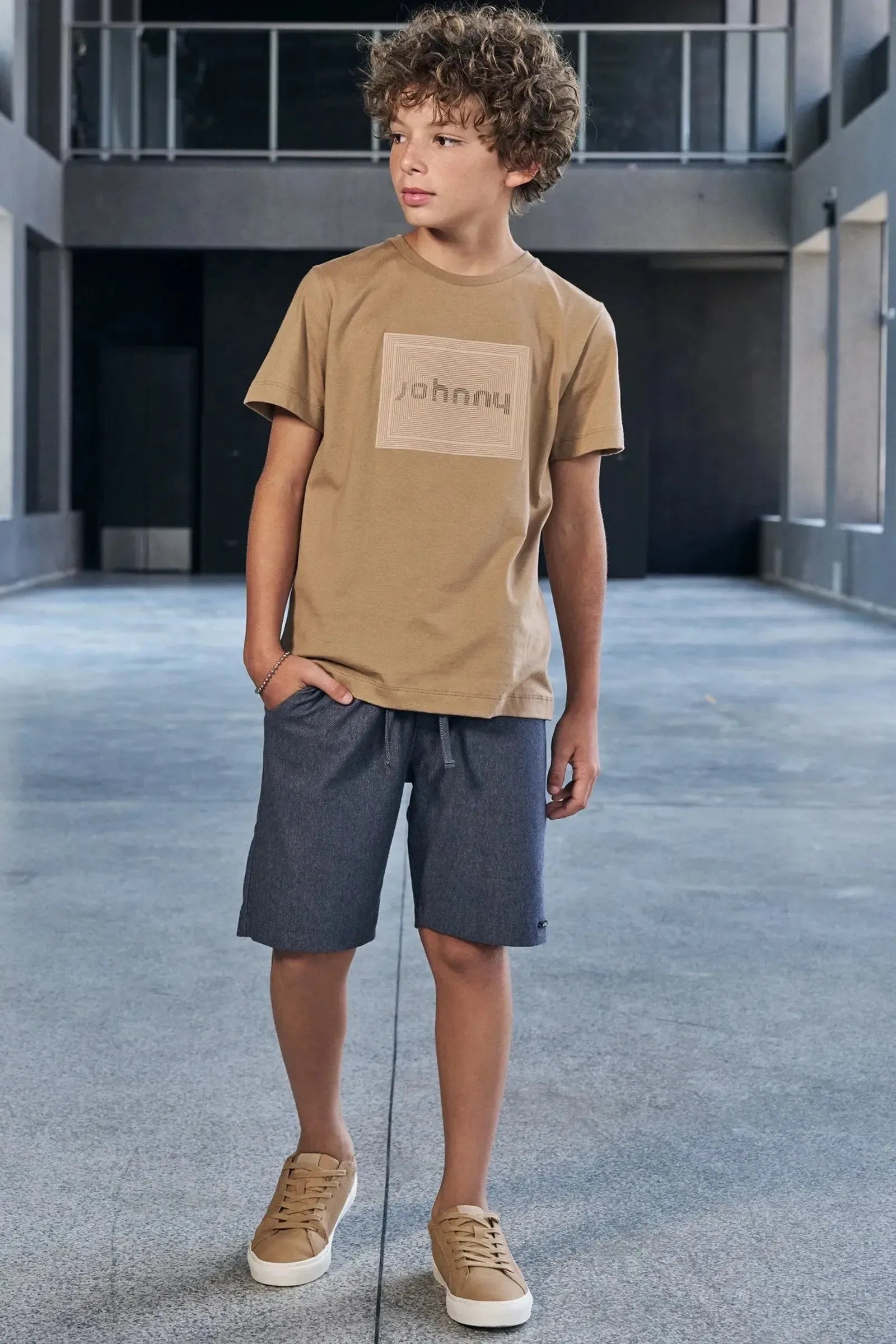 Camiseta em Meia Malha 97851 Johnny Fox Teen Menino