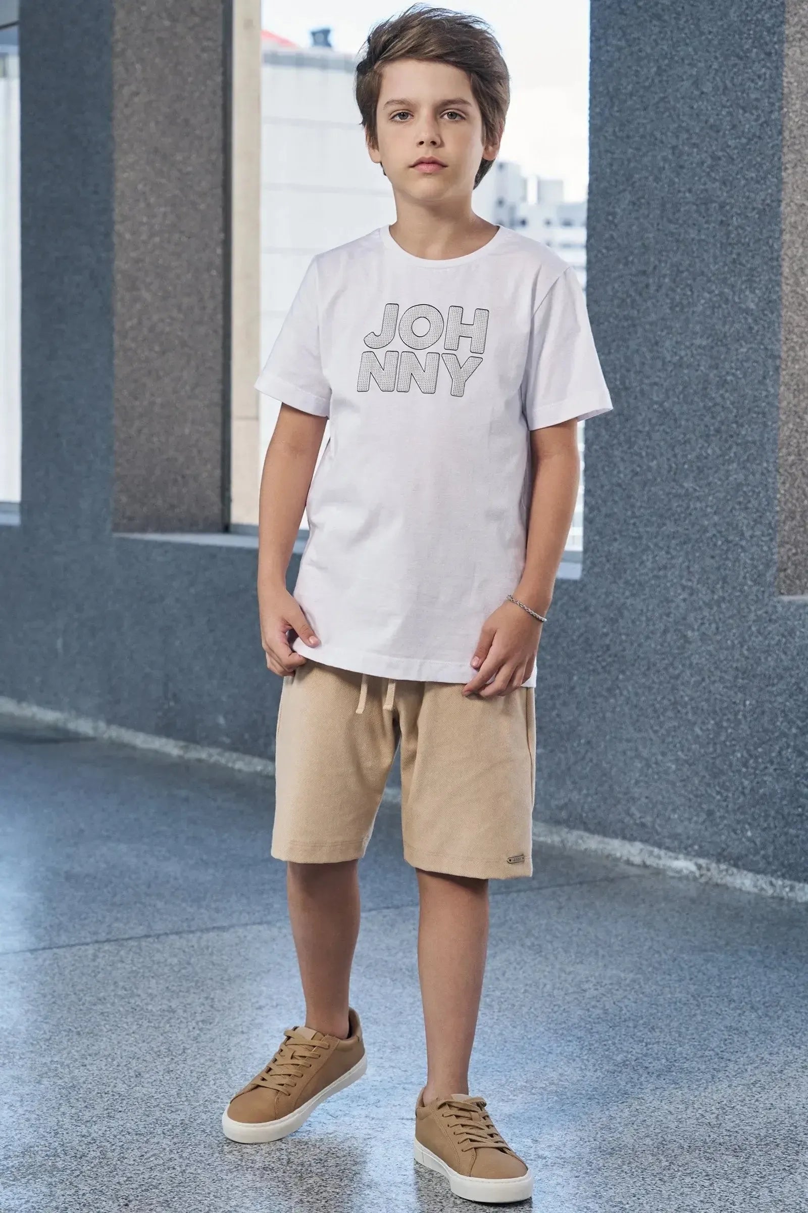 Camiseta em Meia Malha 97855 Johnny Fox Teen Menino