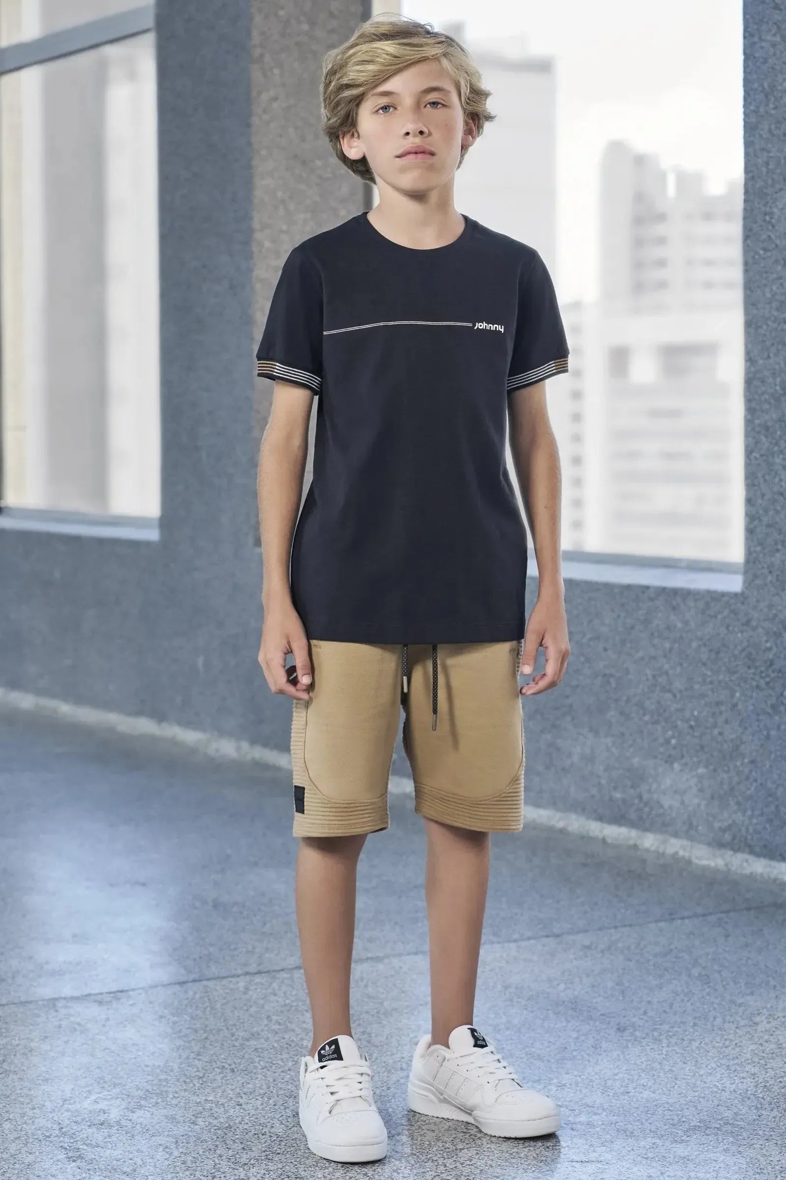 Camiseta em Meia Malha 97858 Johnny Fox Teen Menino