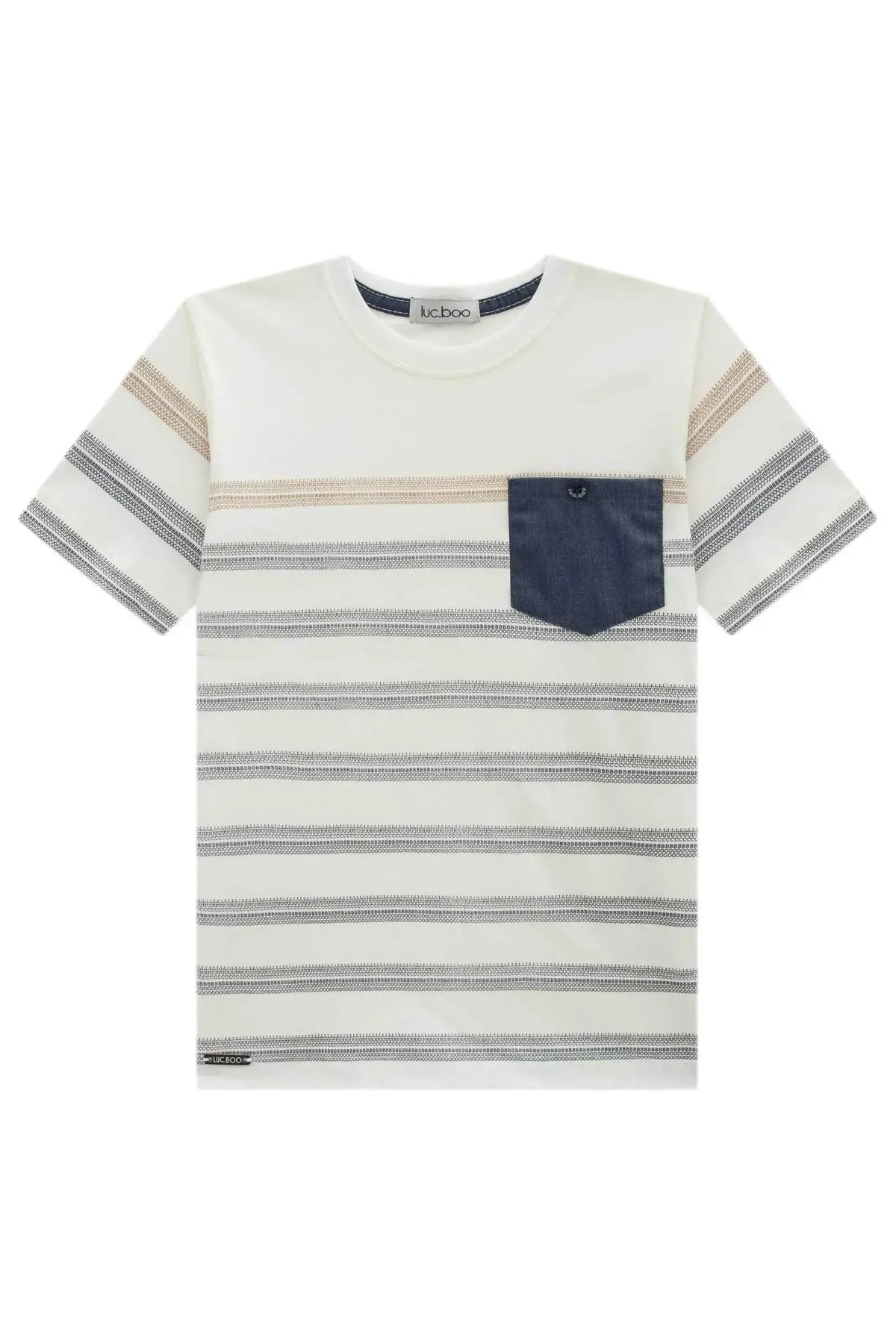 Camiseta em Meia Malha 98415 LucBoo Infantil Menino