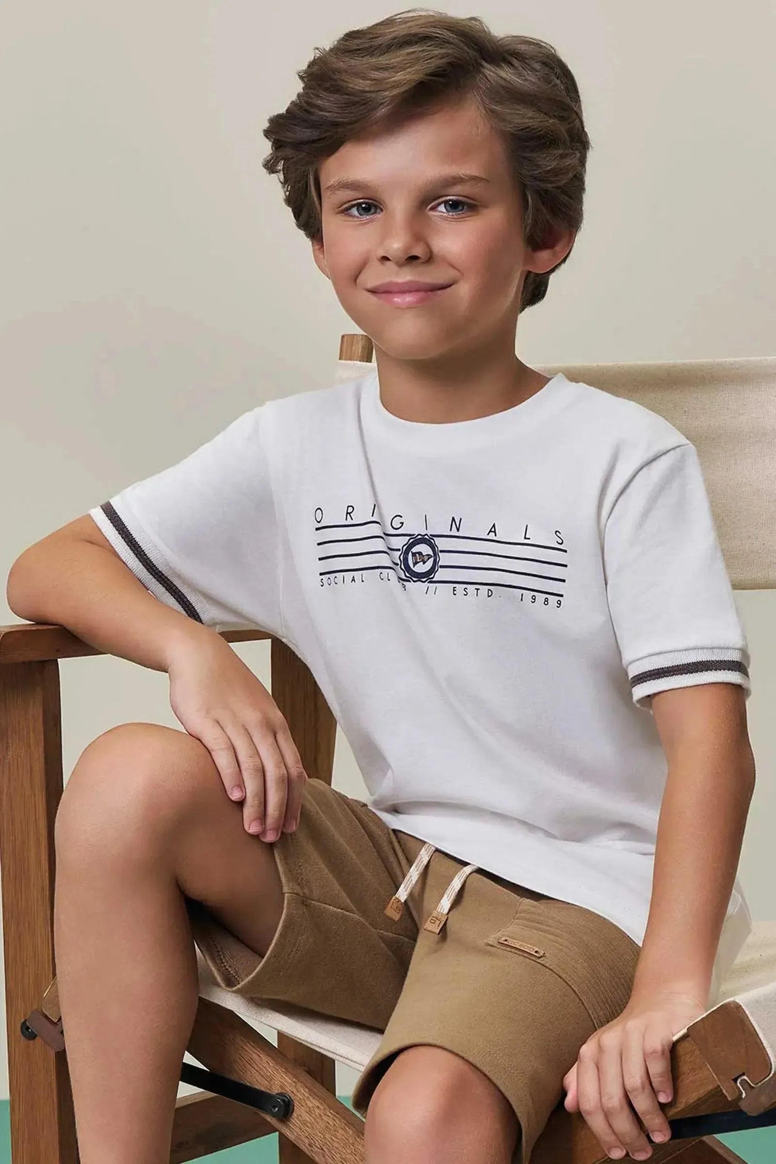 Camiseta em Meia Malha 98427 LucBoo Infantil Menino