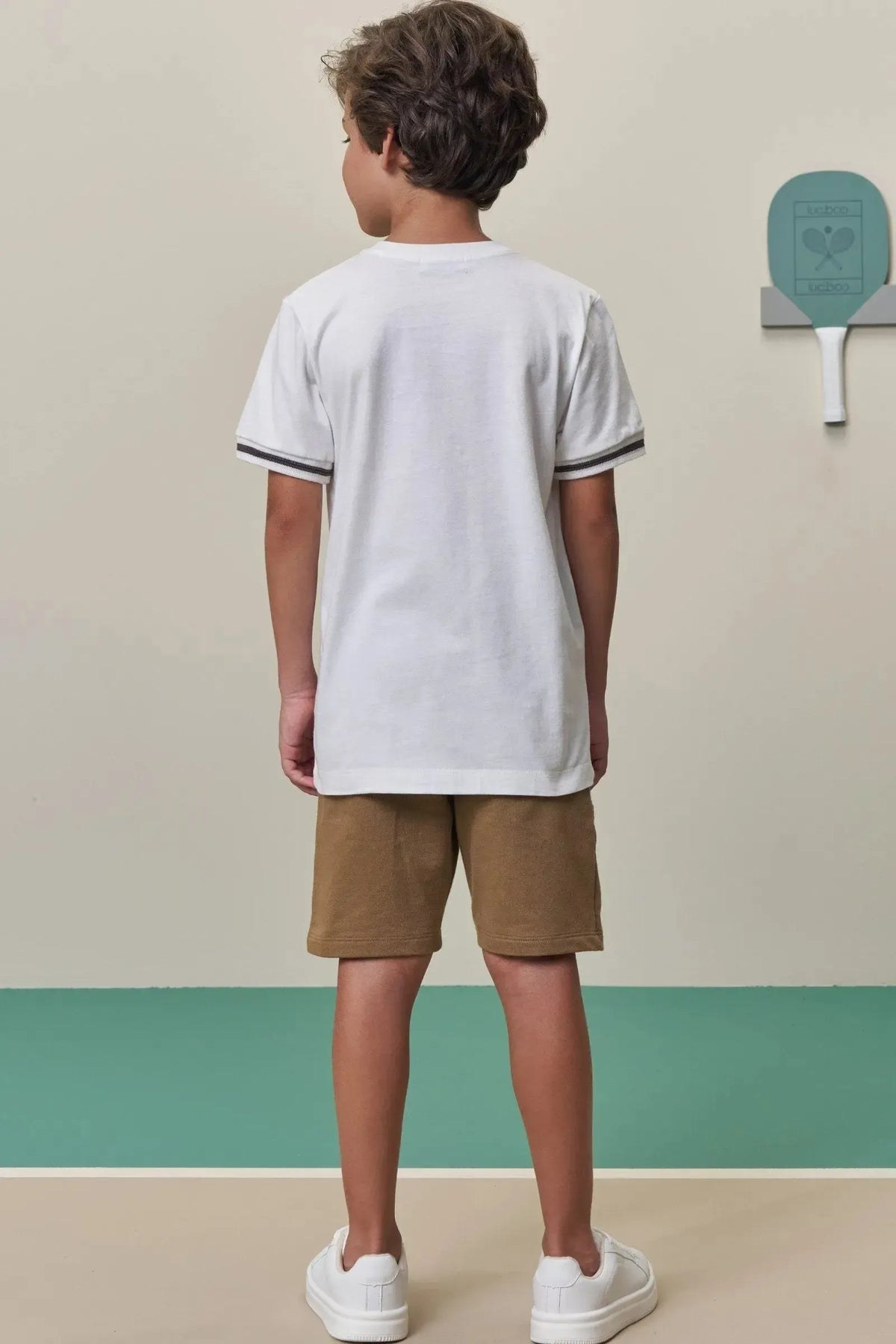 Camiseta em Meia Malha 98427 LucBoo Infantil Menino