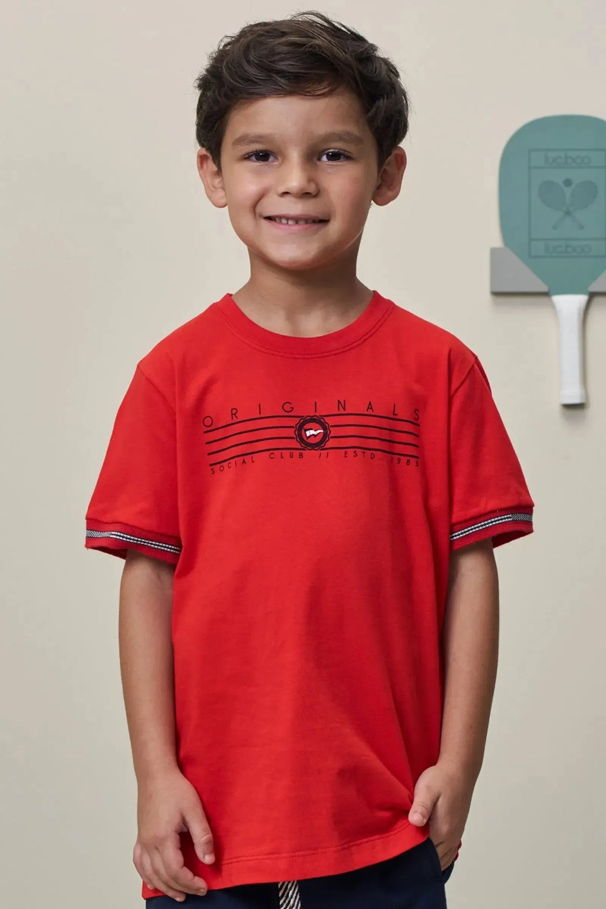 Camiseta em Meia Malha 98427 LucBoo Infantil Menino