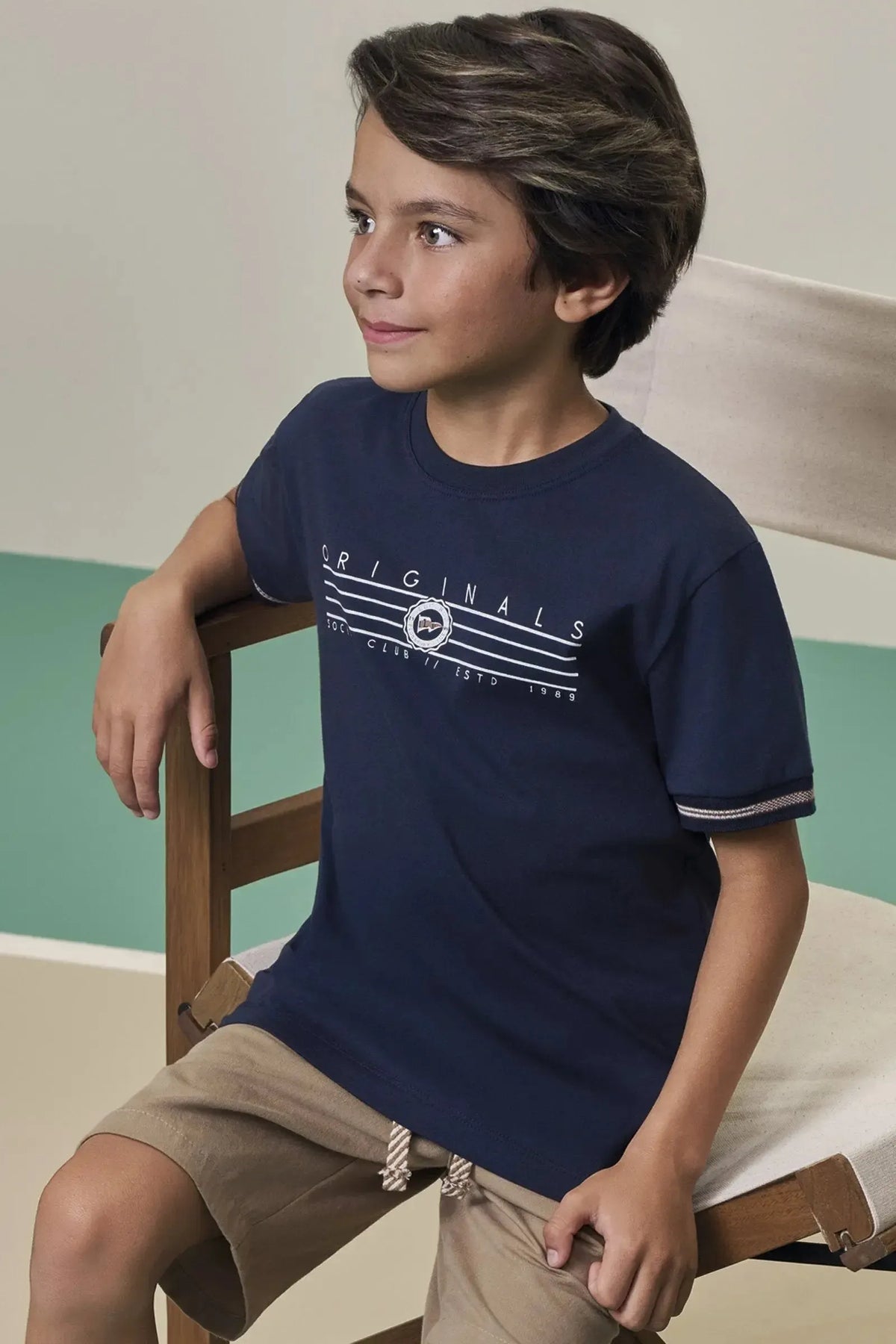 Camiseta em Meia Malha 98427 LucBoo Infantil Menino