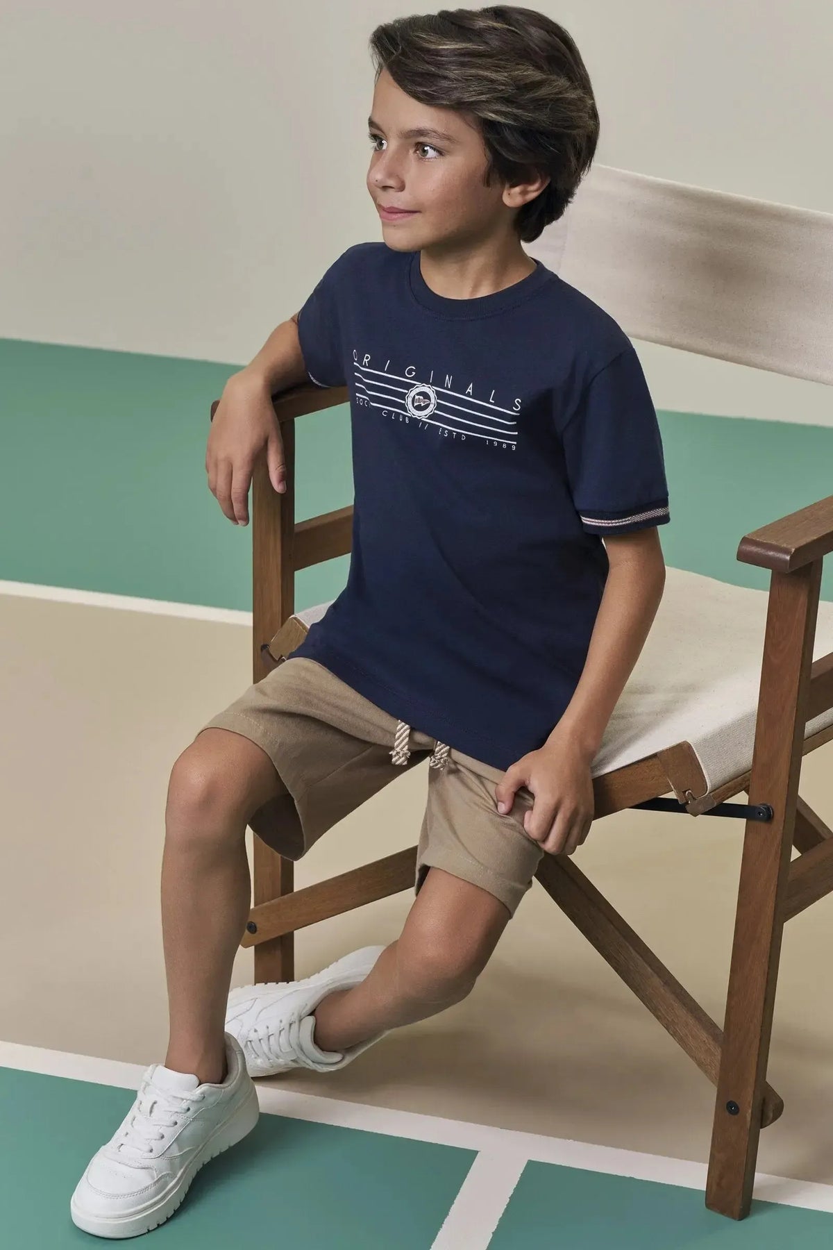 Camiseta em Meia Malha 98427 LucBoo Infantil Menino