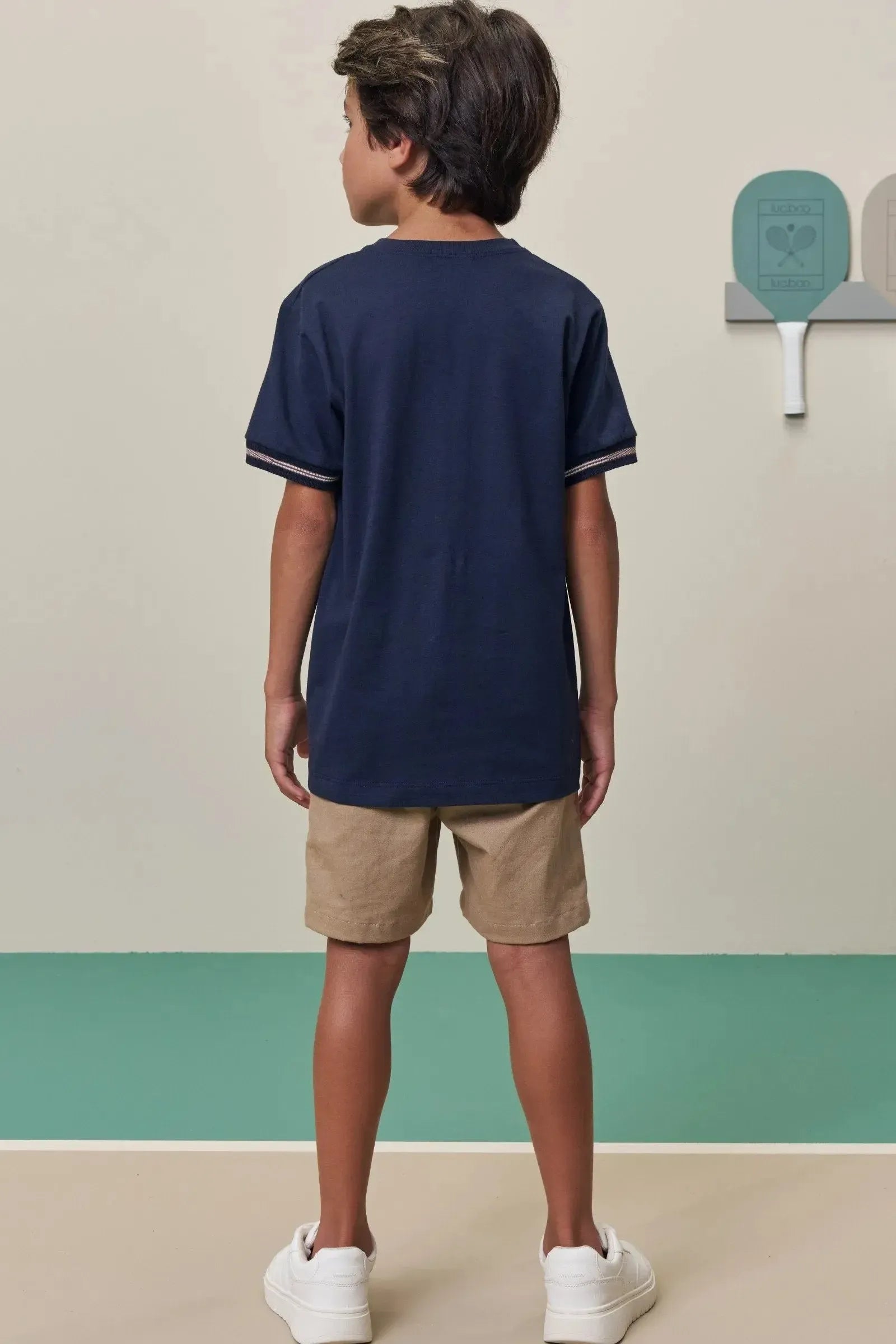 Camiseta em Meia Malha 98427 LucBoo Infantil Menino