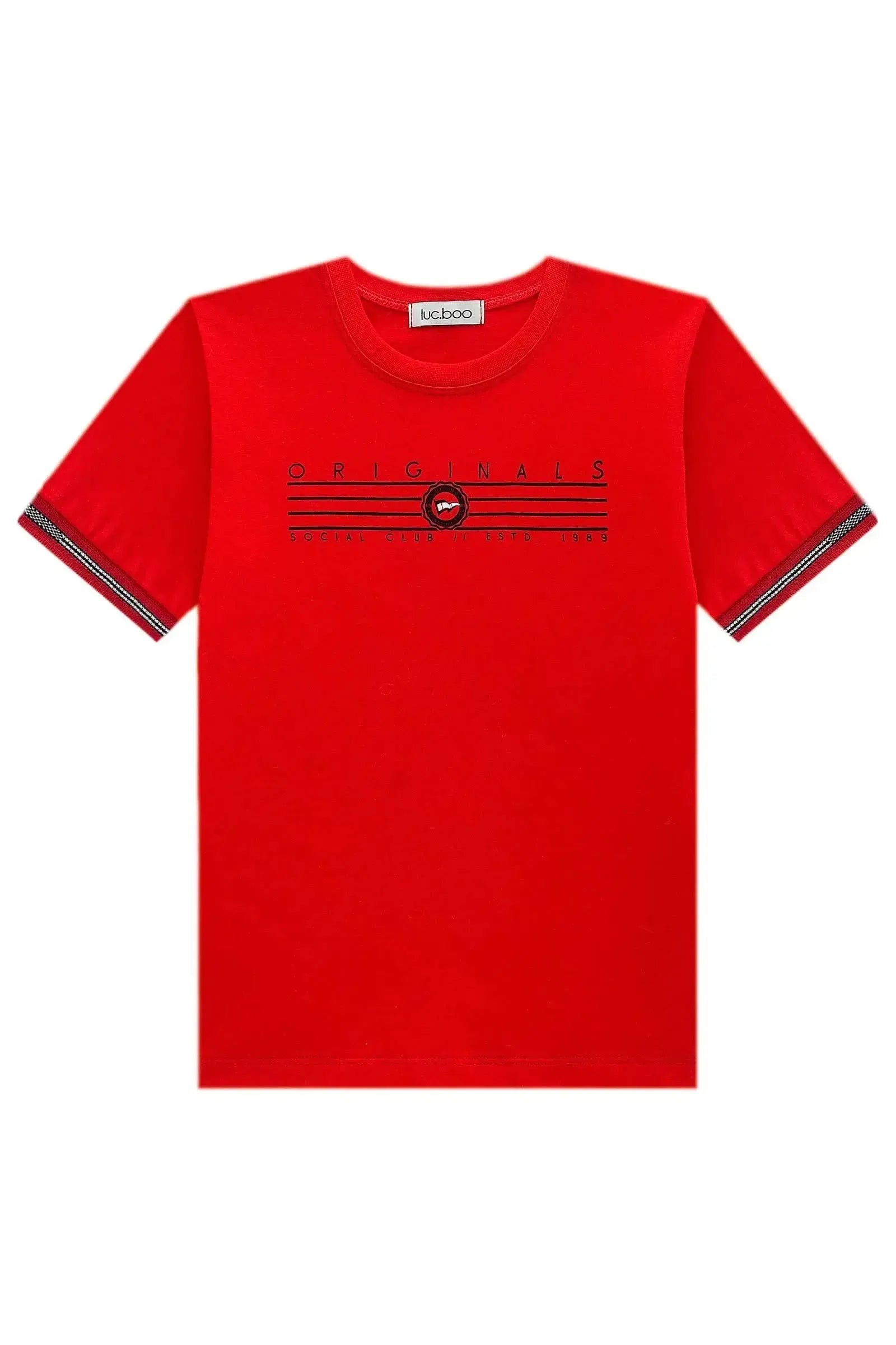 Camiseta em Meia Malha 98427 LucBoo Infantil Menino