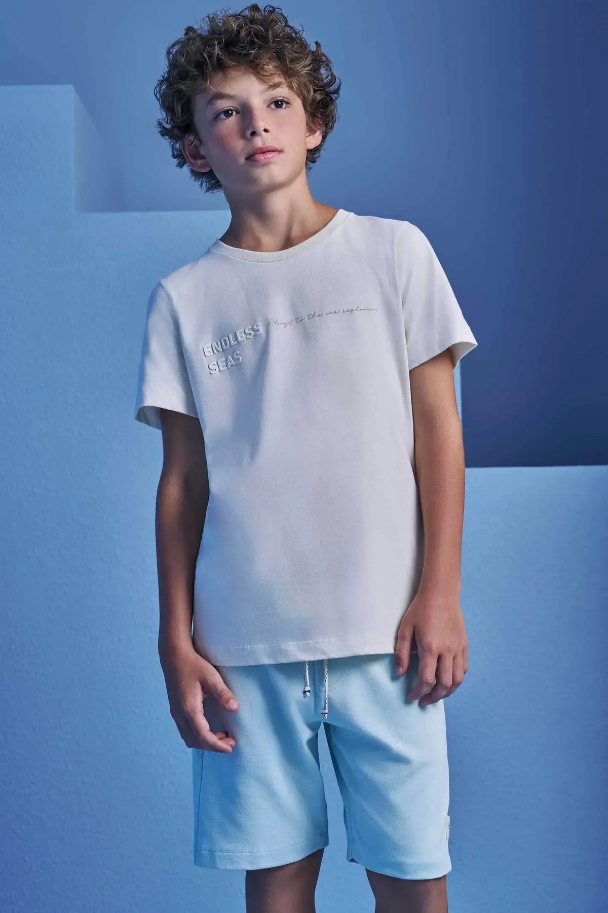 Camiseta em Meia Malha 98615 Johnny Fox Teen Menino